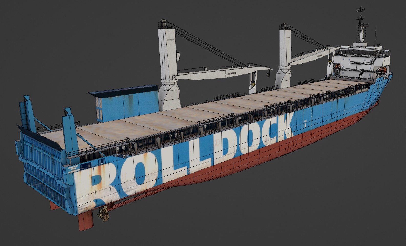 Heavy Load Carrier  Low-poly 3D model_8