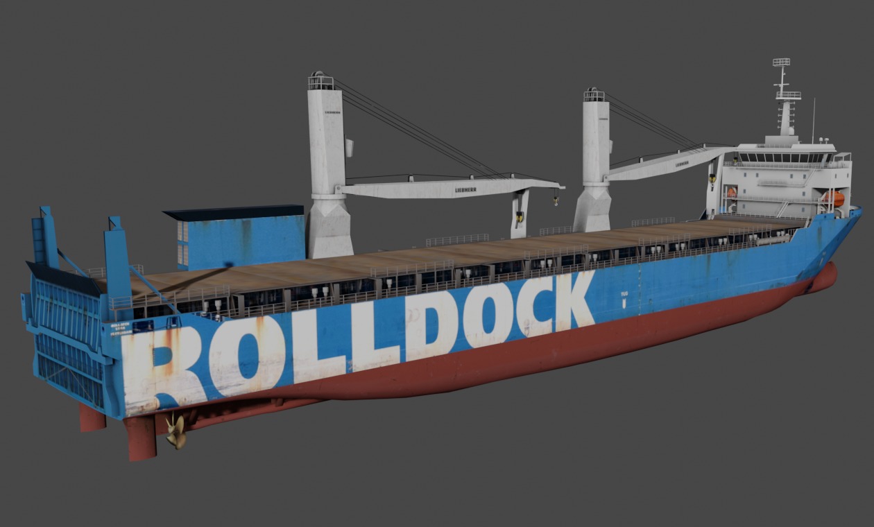 Heavy Load Carrier  Low-poly 3D model_12