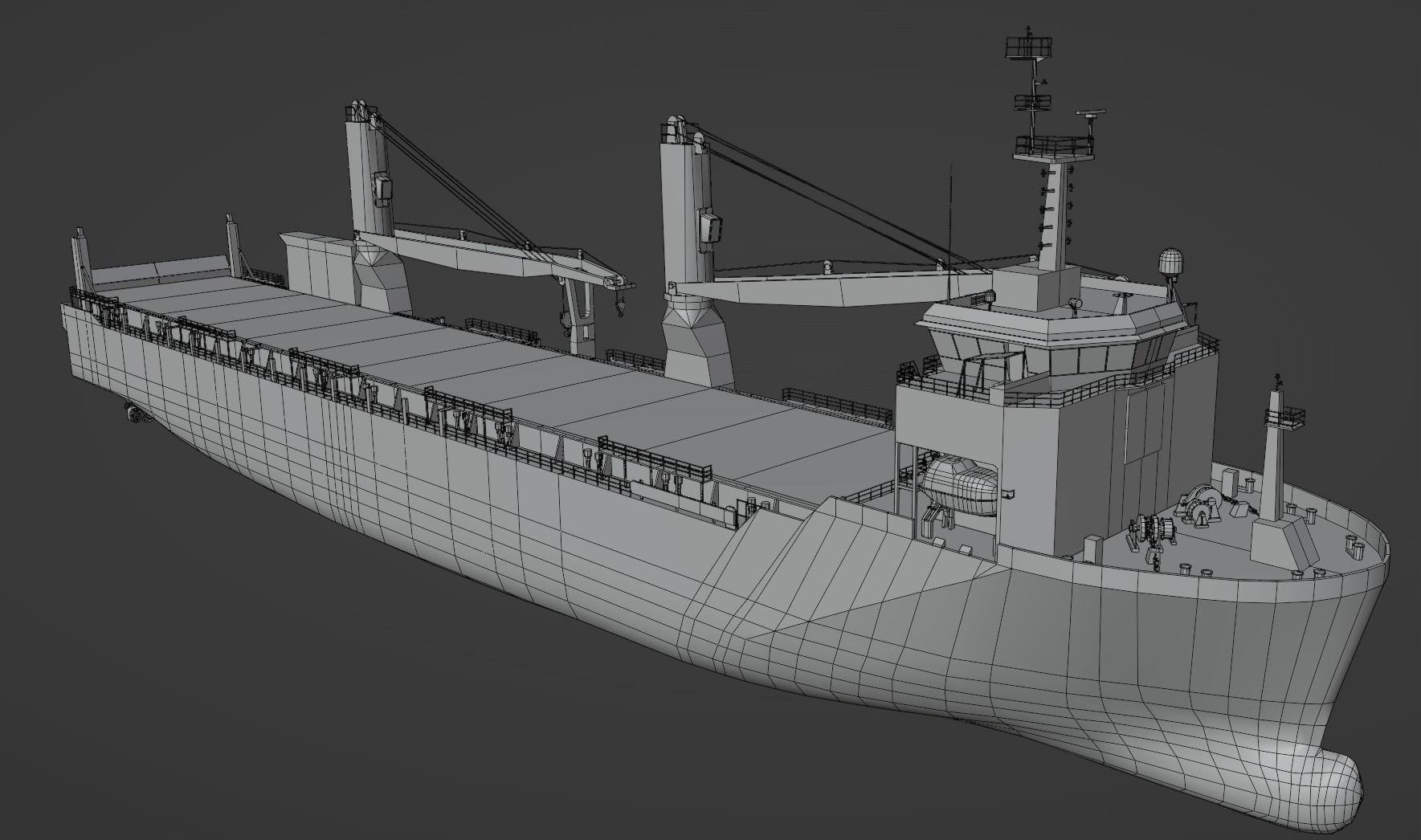 Heavy Load Carrier  Low-poly 3D model_10