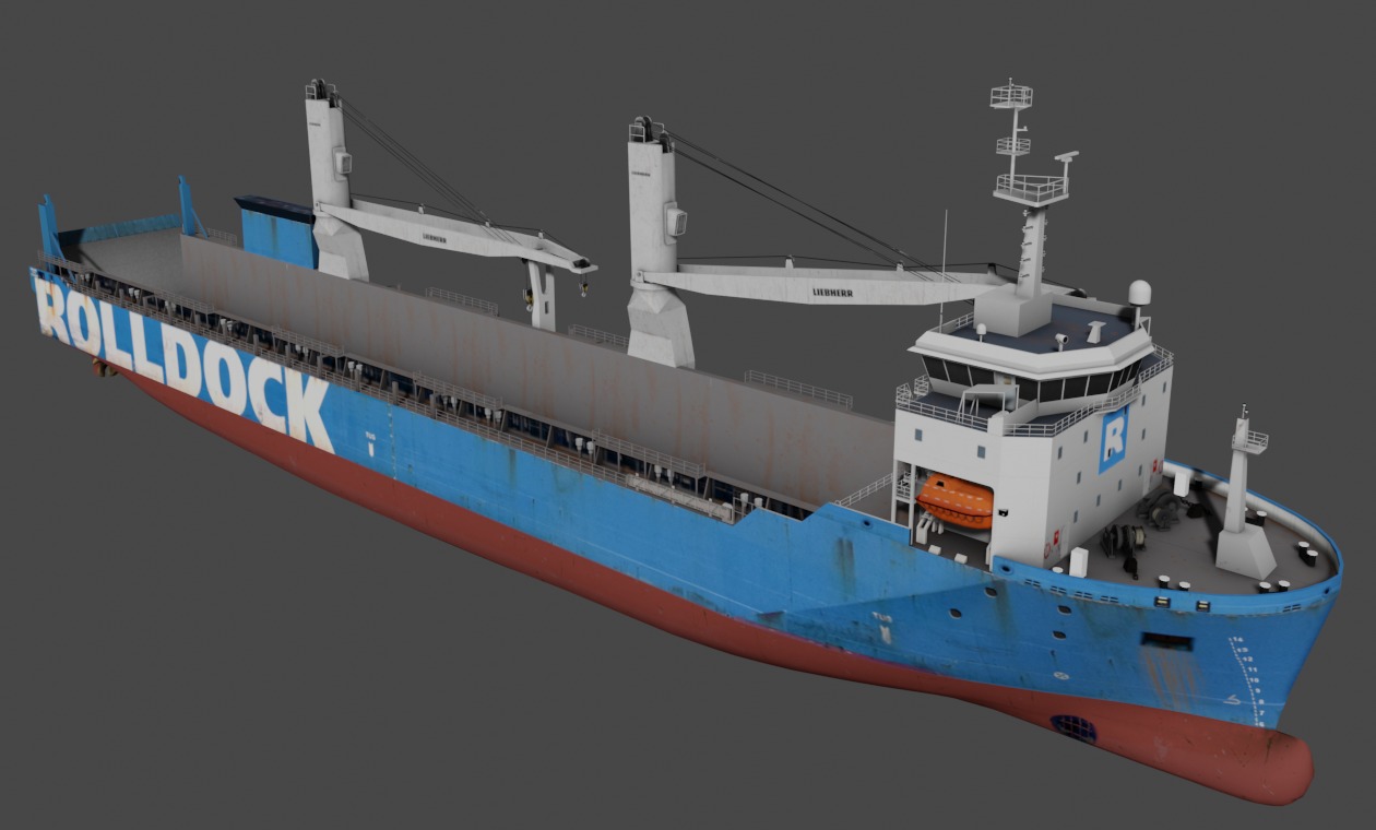 Heavy Load Carrier  Low-poly 3D model_7
