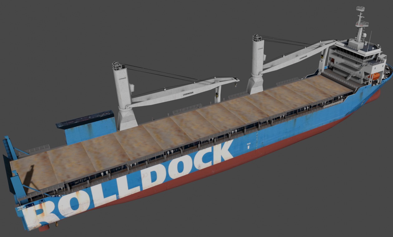 Heavy Load Carrier  Low-poly 3D model_4