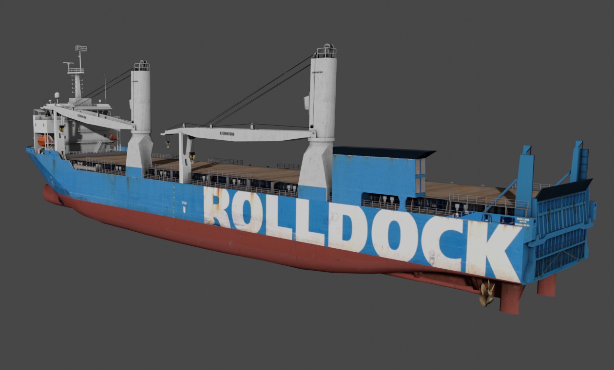 Heavy Load Carrier  Low-poly 3D model_3