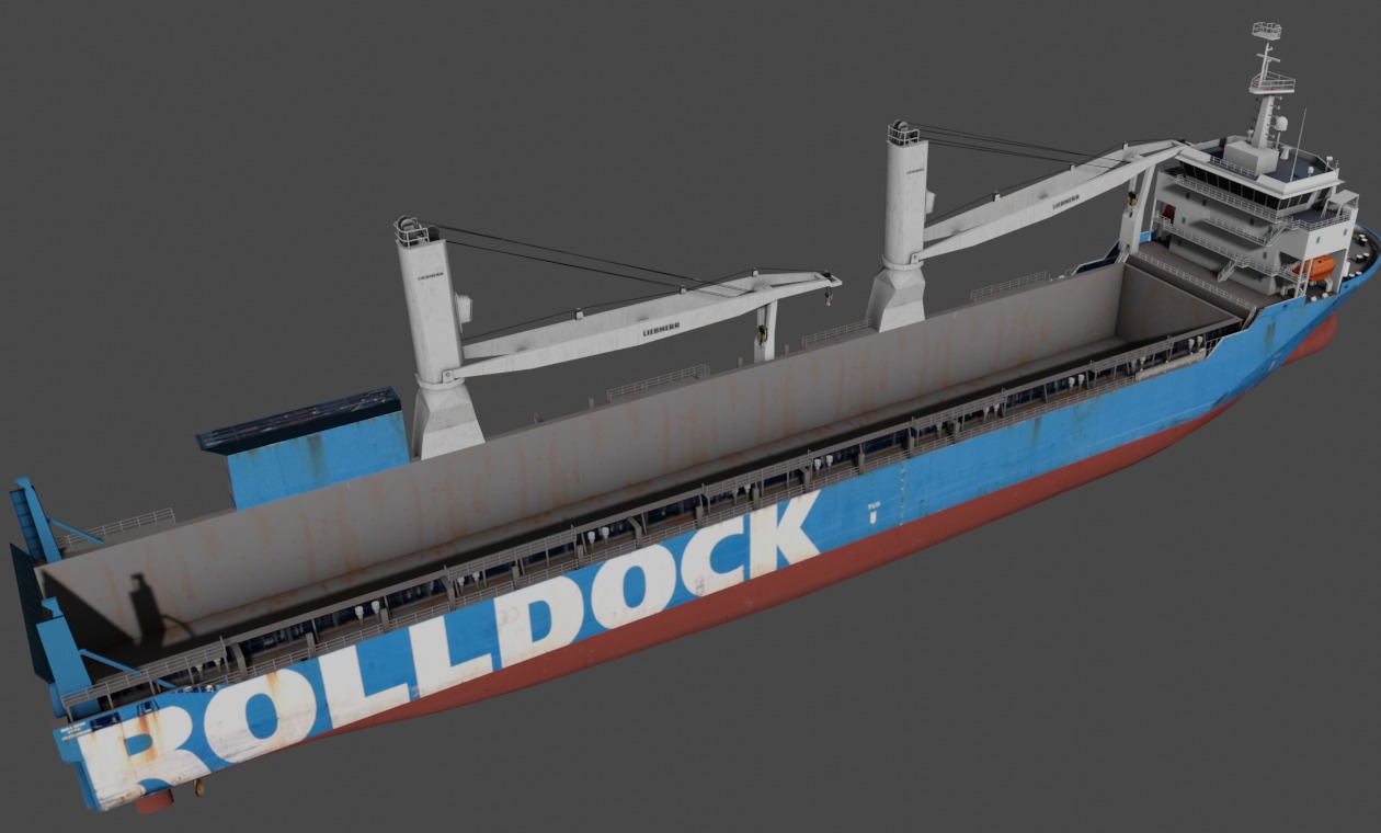 Heavy Load Carrier  Low-poly 3D model_5