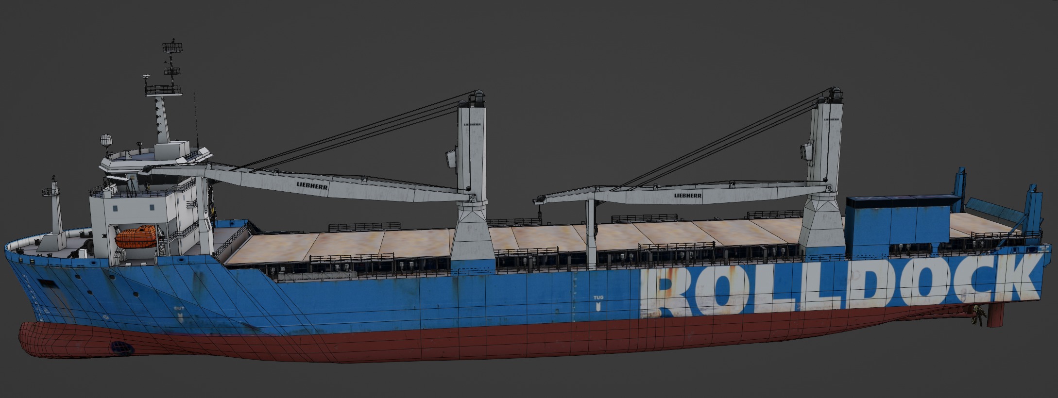 Heavy Load Carrier  Low-poly 3D model_11