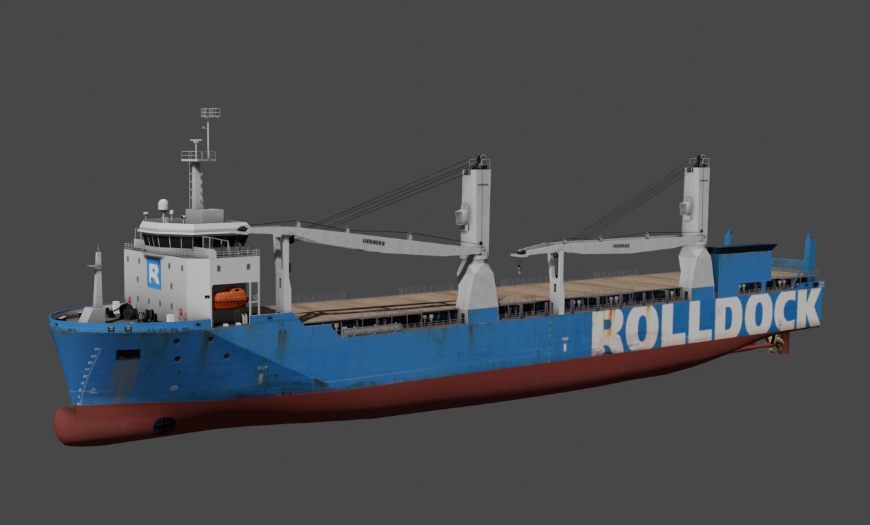 Heavy Load Carrier  Low-poly 3D model_1