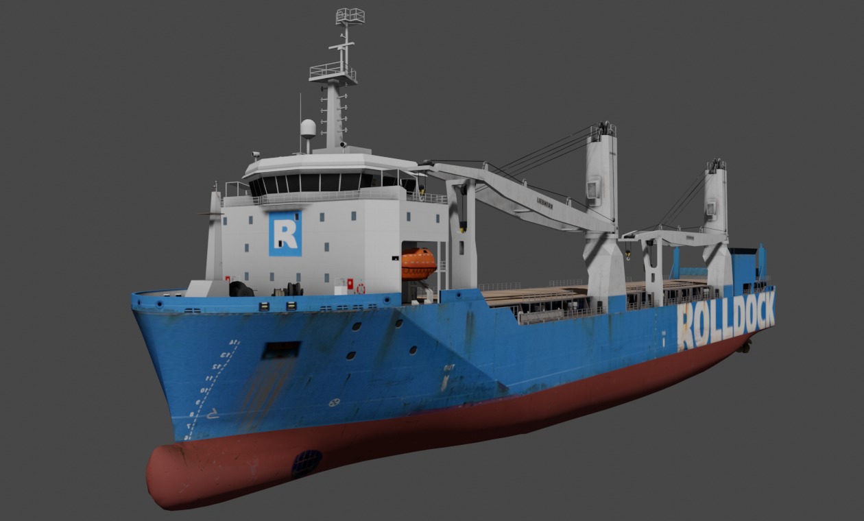 Heavy Load Carrier  Low-poly 3D model_2