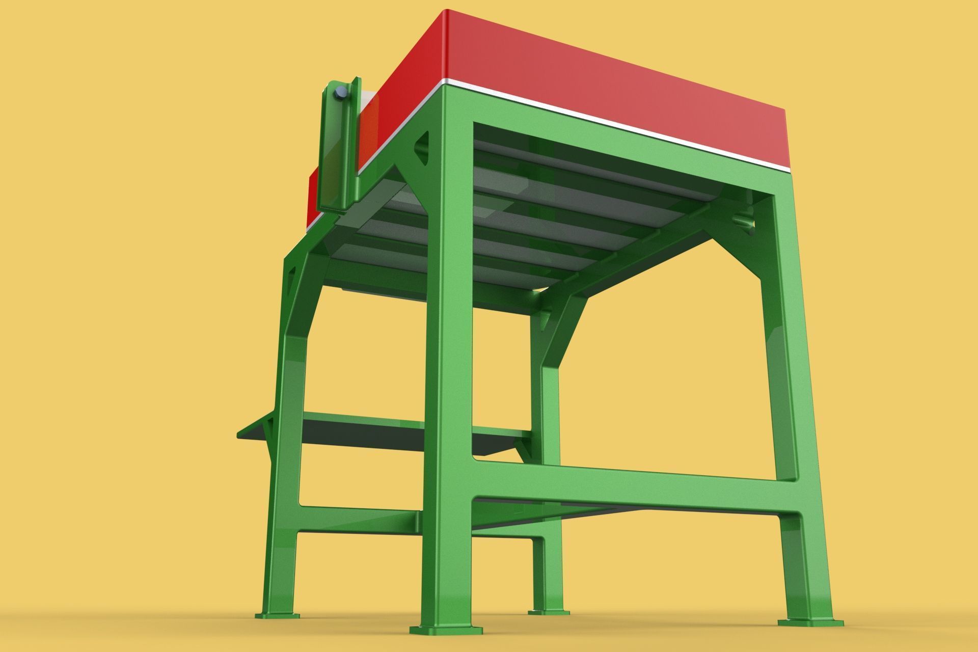 TABLE LEVER HANDLE COCONUT PEELER TOOL SPLITTER CUTTER DIVIDER 3D model_14