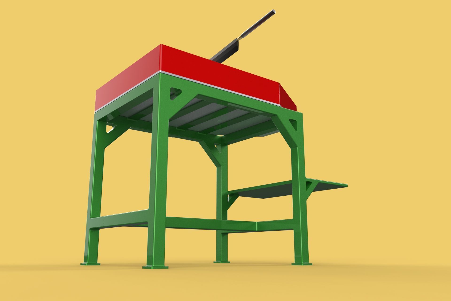 TABLE LEVER HANDLE COCONUT PEELER TOOL SPLITTER CUTTER DIVIDER 3D model_10