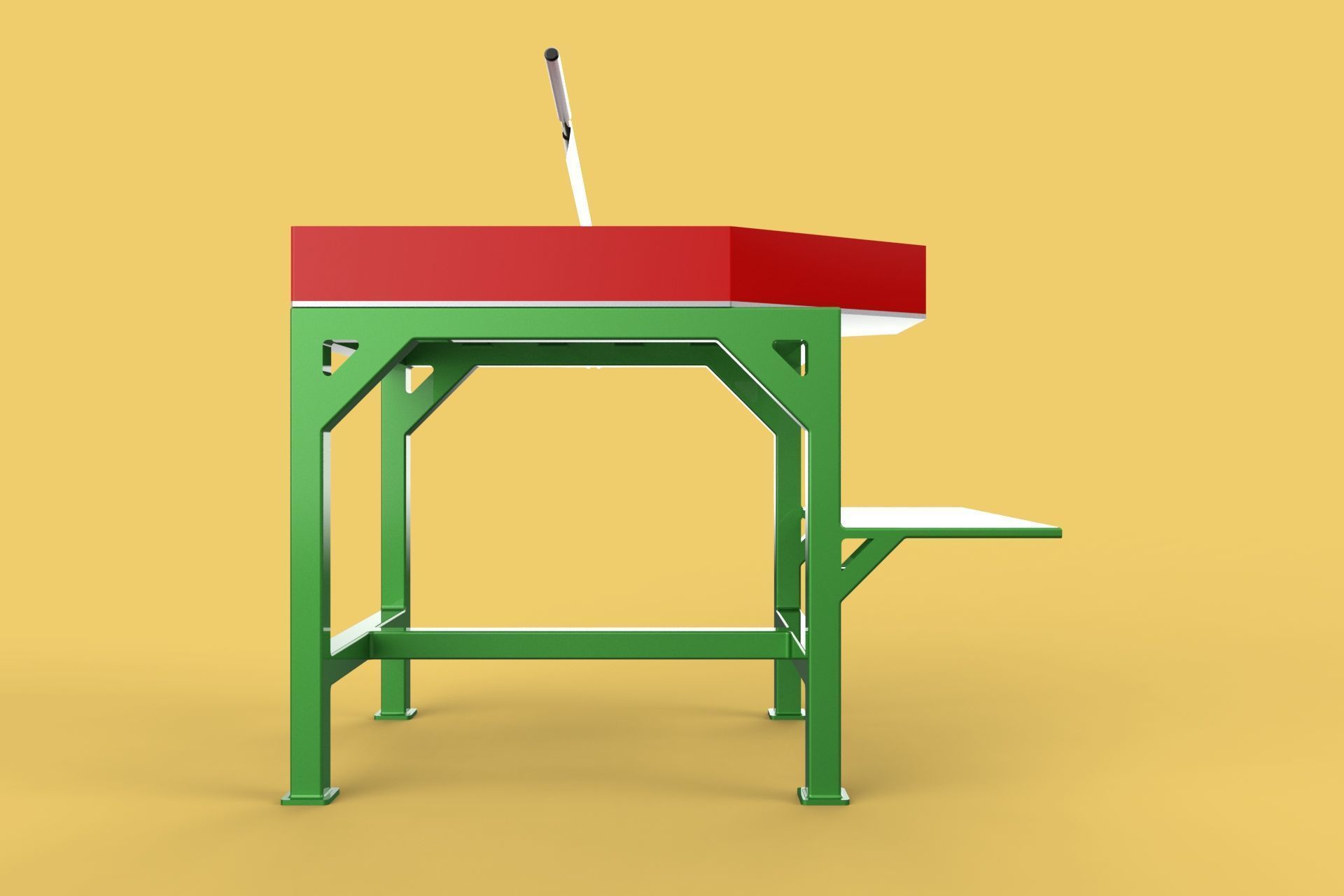 TABLE LEVER HANDLE COCONUT PEELER TOOL SPLITTER CUTTER DIVIDER 3D model_11