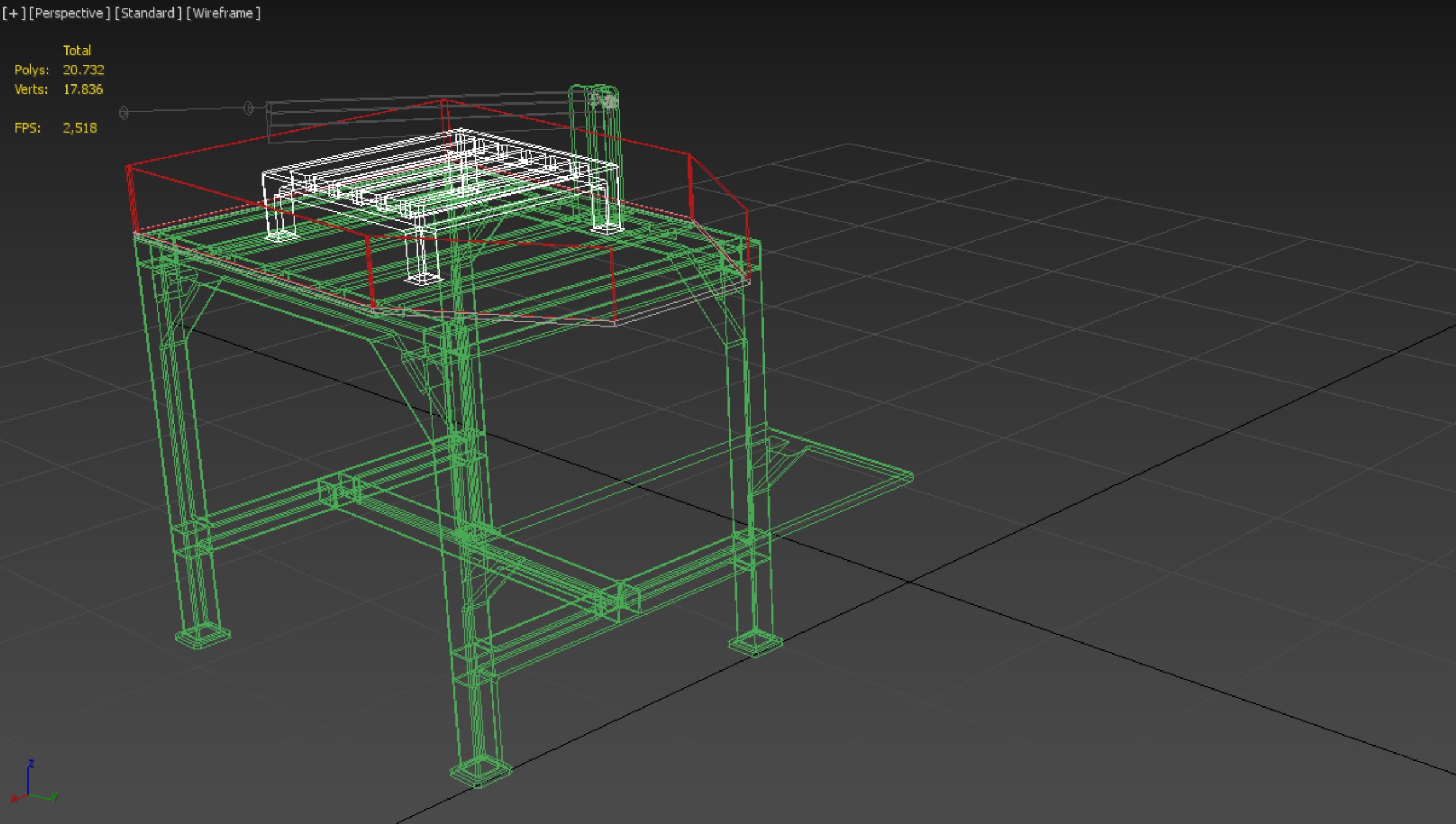 TABLE LEVER HANDLE COCONUT PEELER TOOL SPLITTER CUTTER DIVIDER 3D model_35