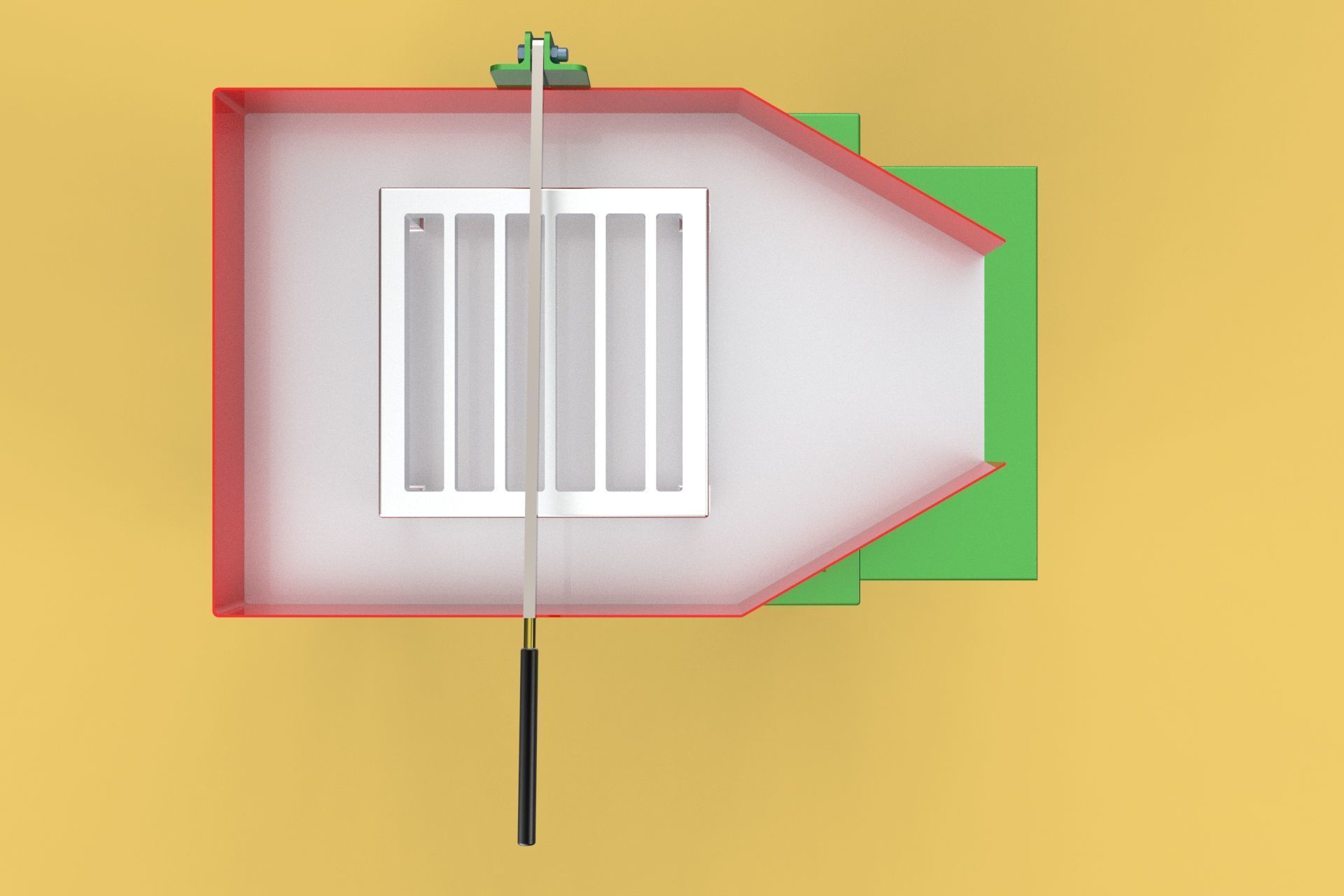 TABLE LEVER HANDLE COCONUT PEELER TOOL SPLITTER CUTTER DIVIDER 3D model_1