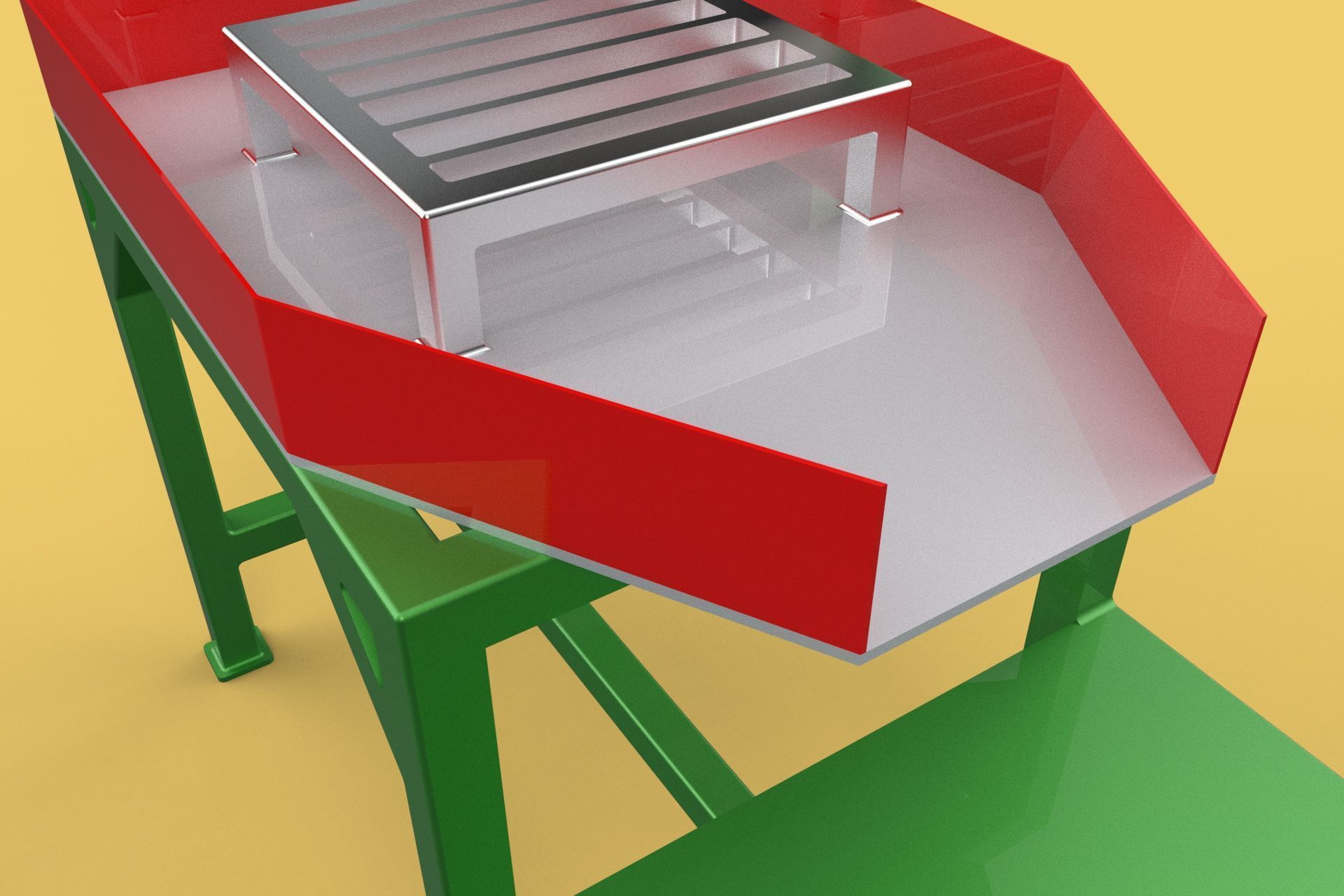 TABLE LEVER HANDLE COCONUT PEELER TOOL SPLITTER CUTTER DIVIDER 3D model_17