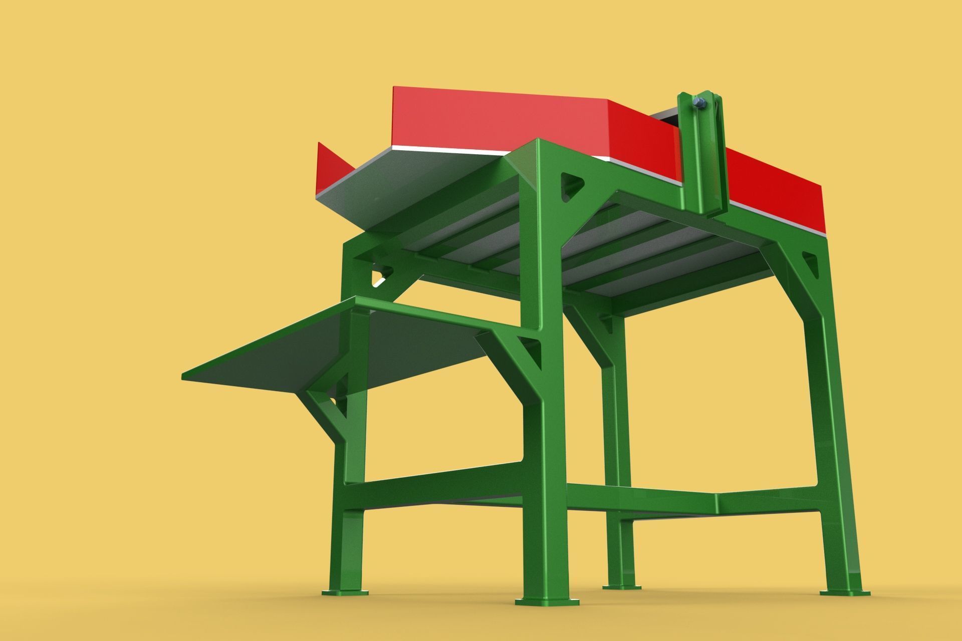 TABLE LEVER HANDLE COCONUT PEELER TOOL SPLITTER CUTTER DIVIDER 3D model_13