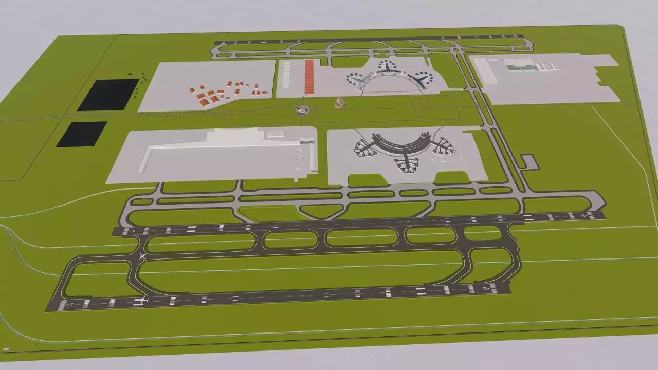 3D Airport-Airport 3D model_0