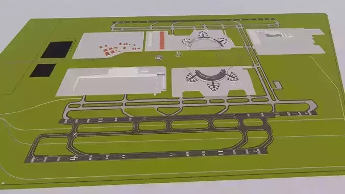 3D Airport-Airport 3D model