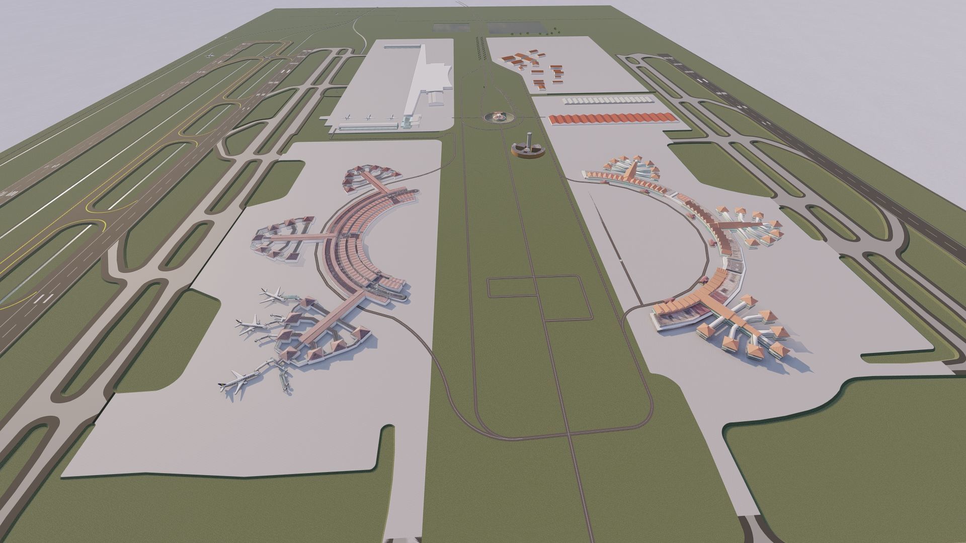 3D Airport-Airport 3D model_3