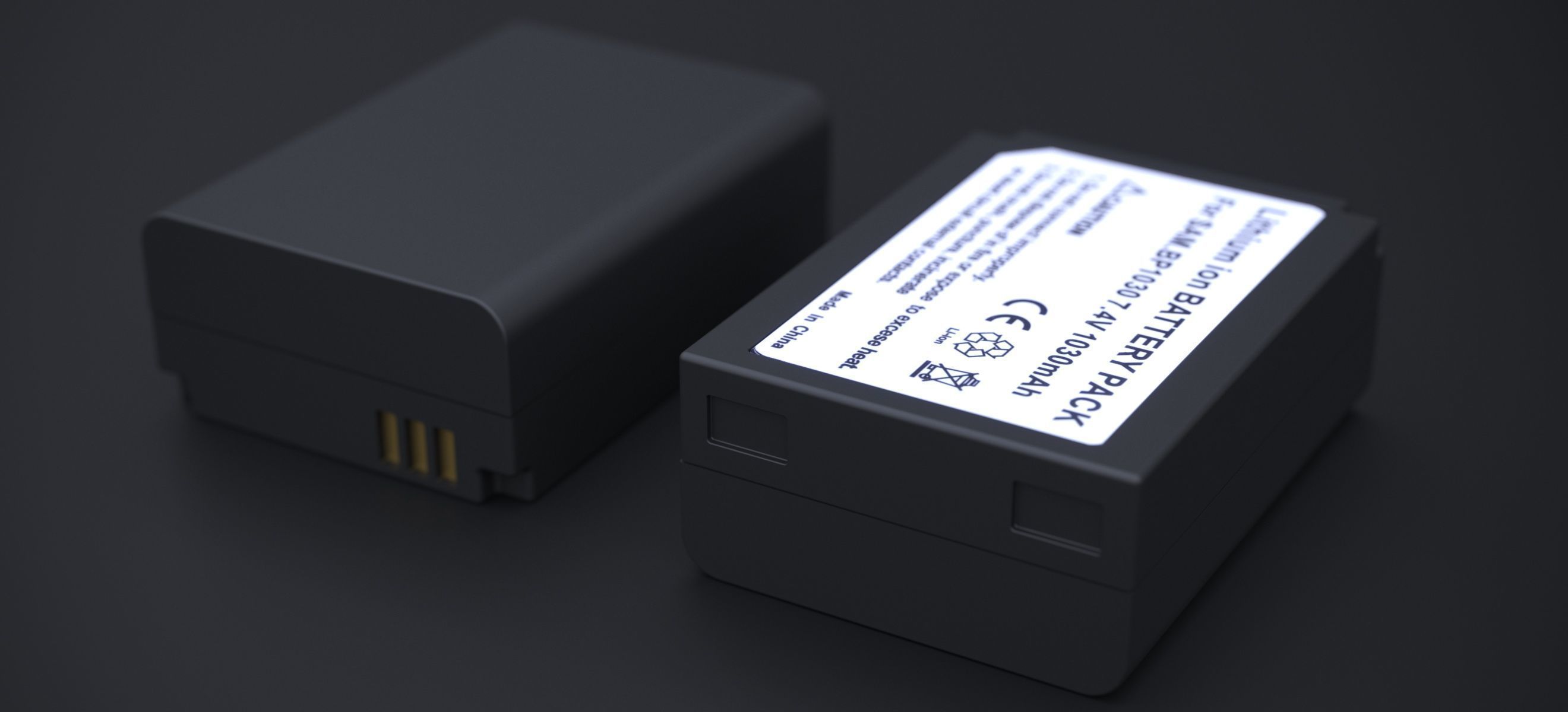 SAMSUNG BP-1030 LI-ION BATTERY 2024 3D model_1