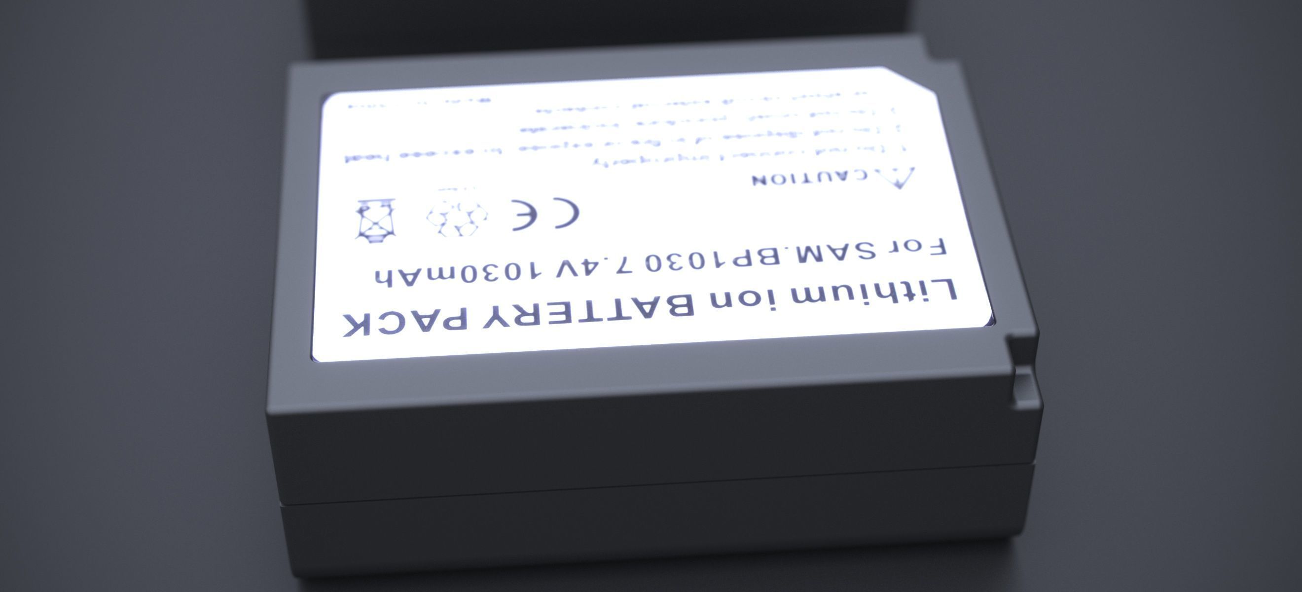 SAMSUNG BP-1030 LI-ION BATTERY 2024 3D model_6