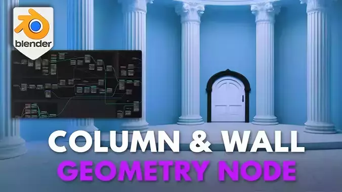 Blender 4 Geometry Node Walls and Columns