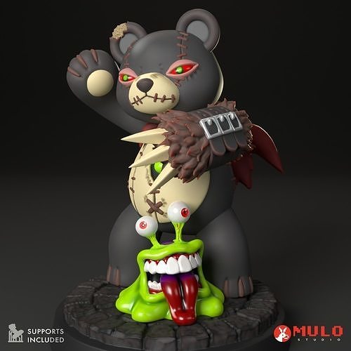 Warumonzaemon with Numemon 3D print model