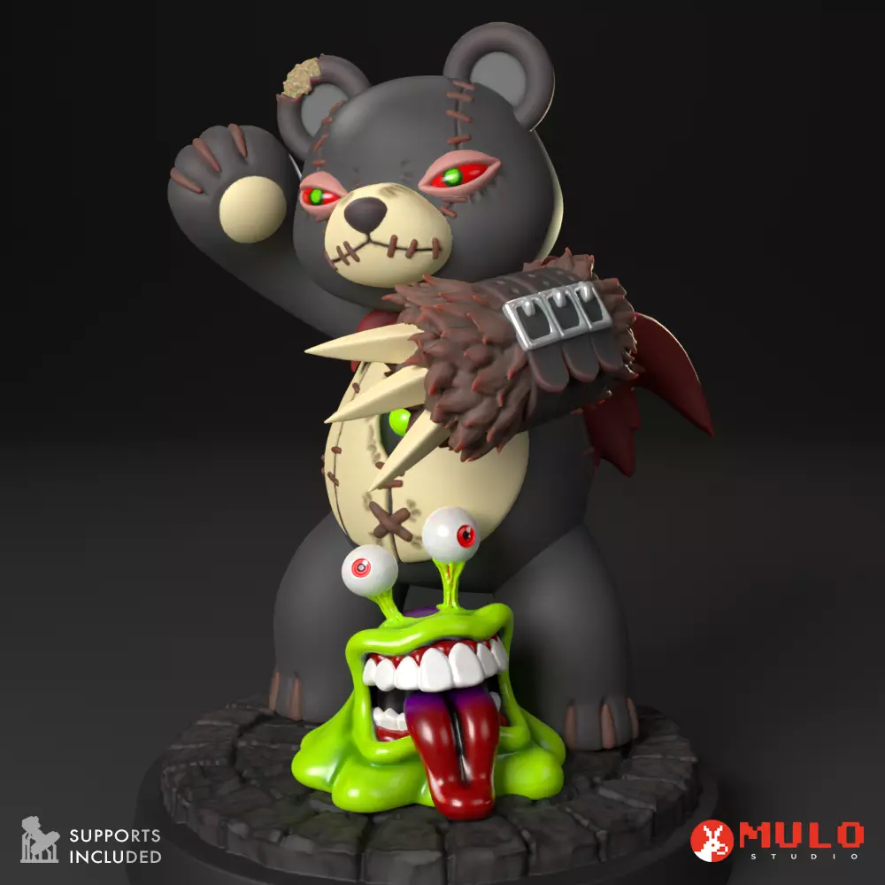 Warumonzaemon with Numemon 3D print model_0