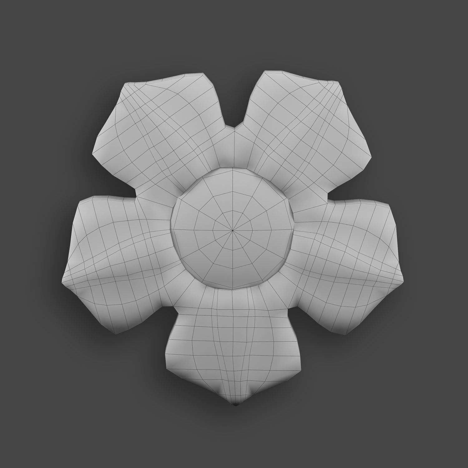 5 Flowers Ornamental Pack 10 3D model_21
