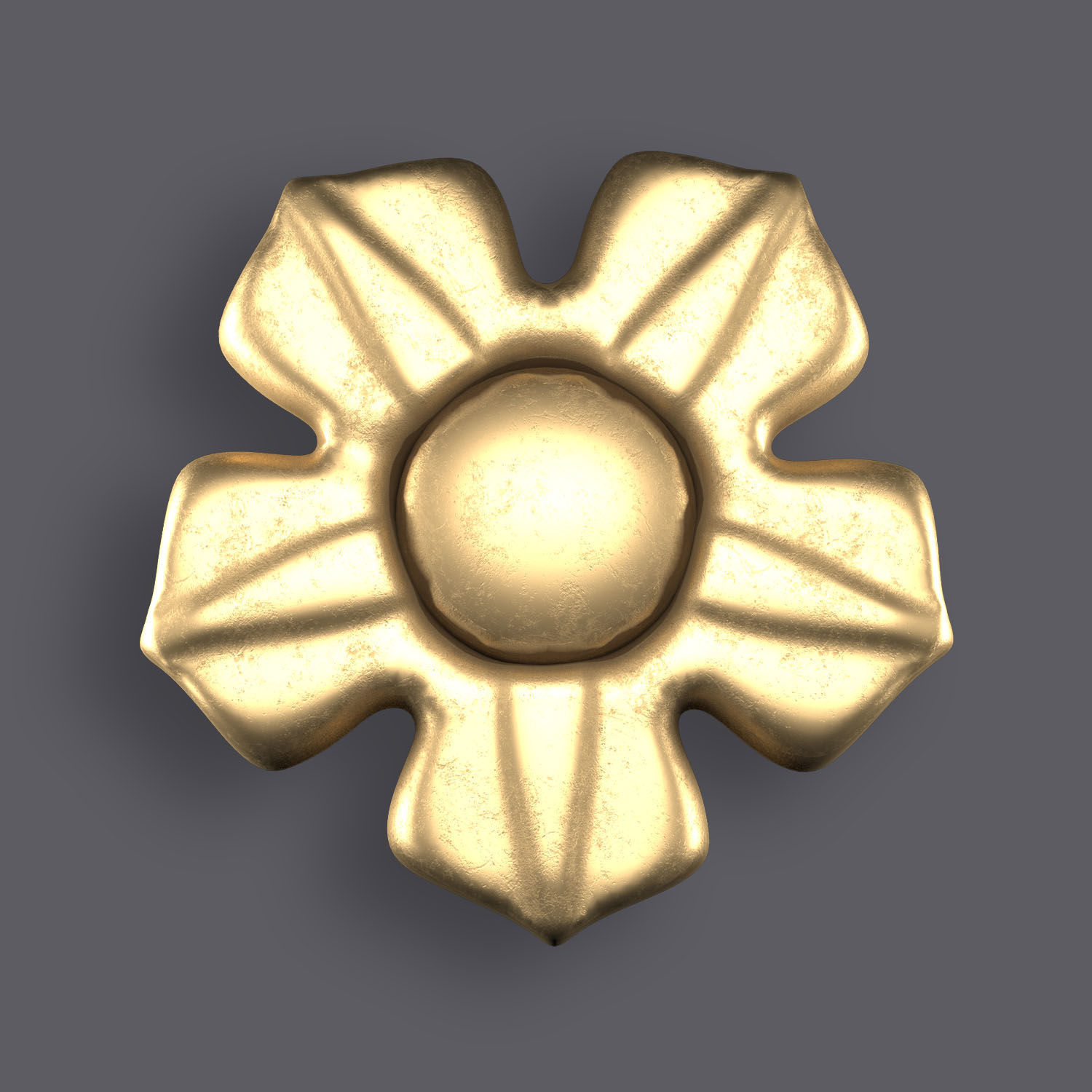 5 Flowers Ornamental Pack 10 3D model_3