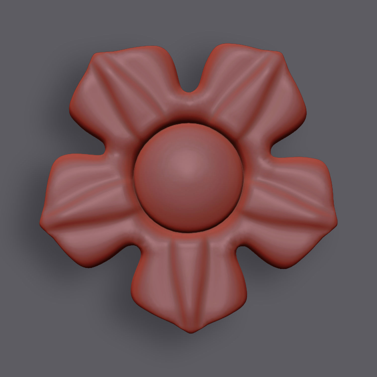 5 Flowers Ornamental Pack 10 3D model_15