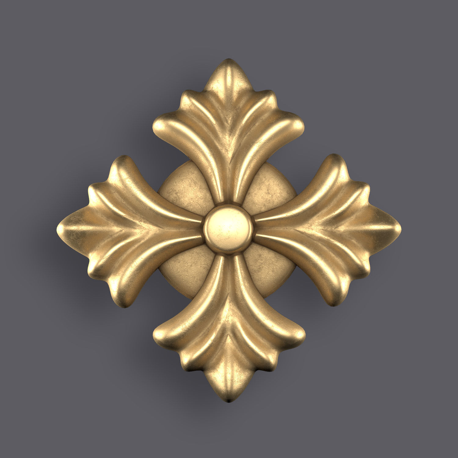 5 Flowers Ornamental Pack 10 3D model_2