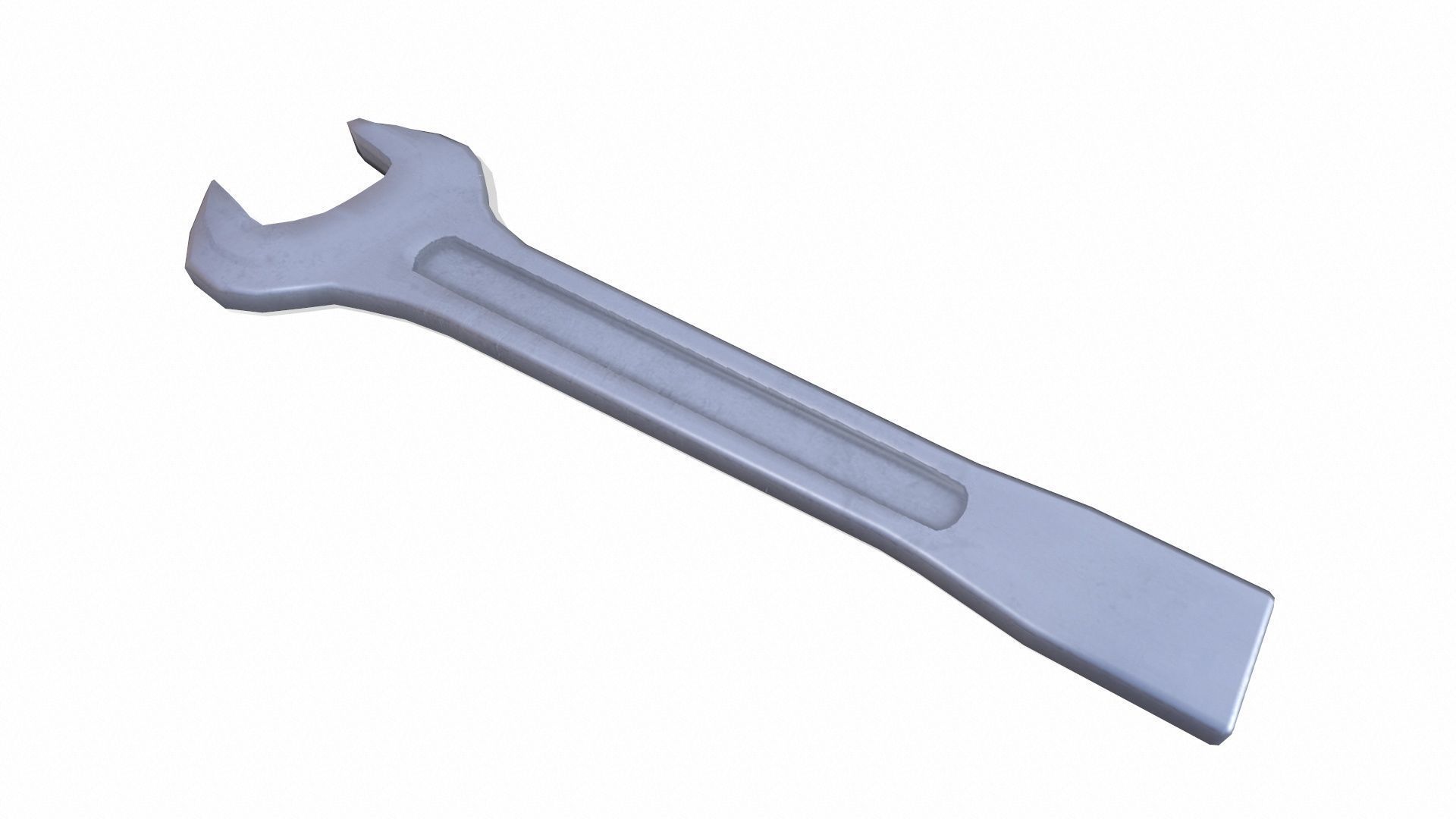 Spanner Low-poly 3D model_5