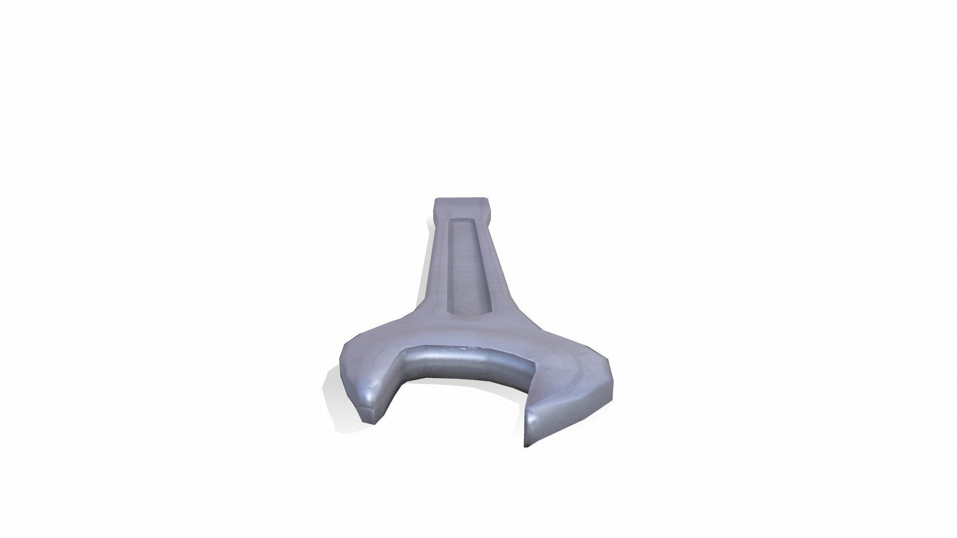 Spanner Low-poly 3D model_3