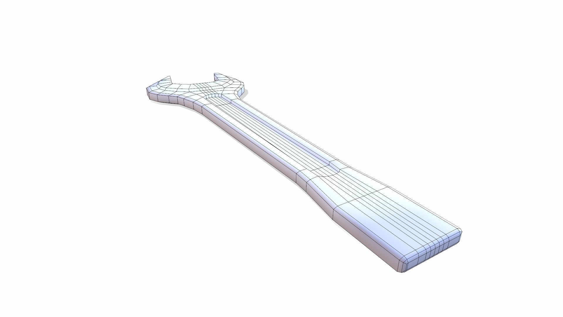 Spanner Low-poly 3D model_7