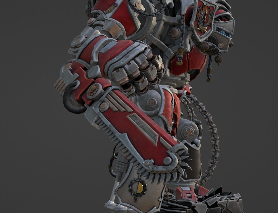 imperial-knight-Robot Low-poly 3D model_3