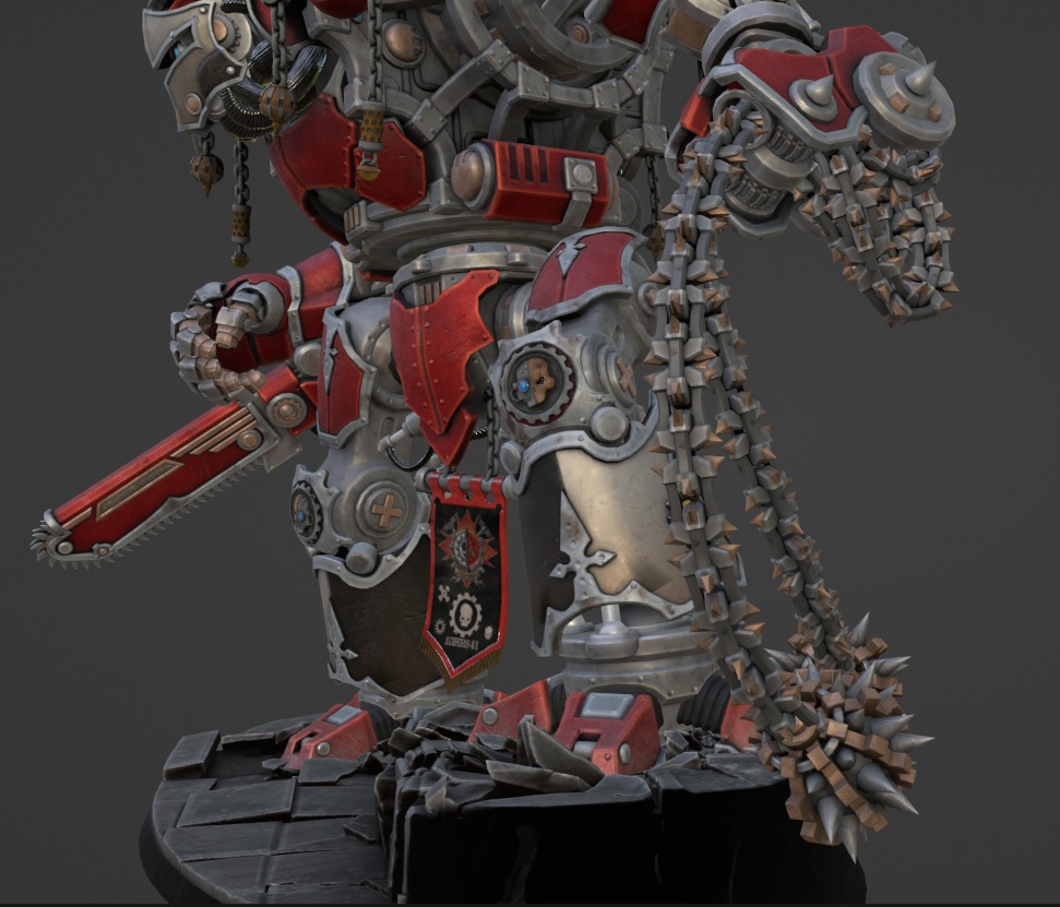 imperial-knight-Robot Low-poly 3D model_4