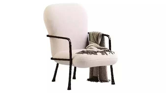 Flint Armchair 3D model