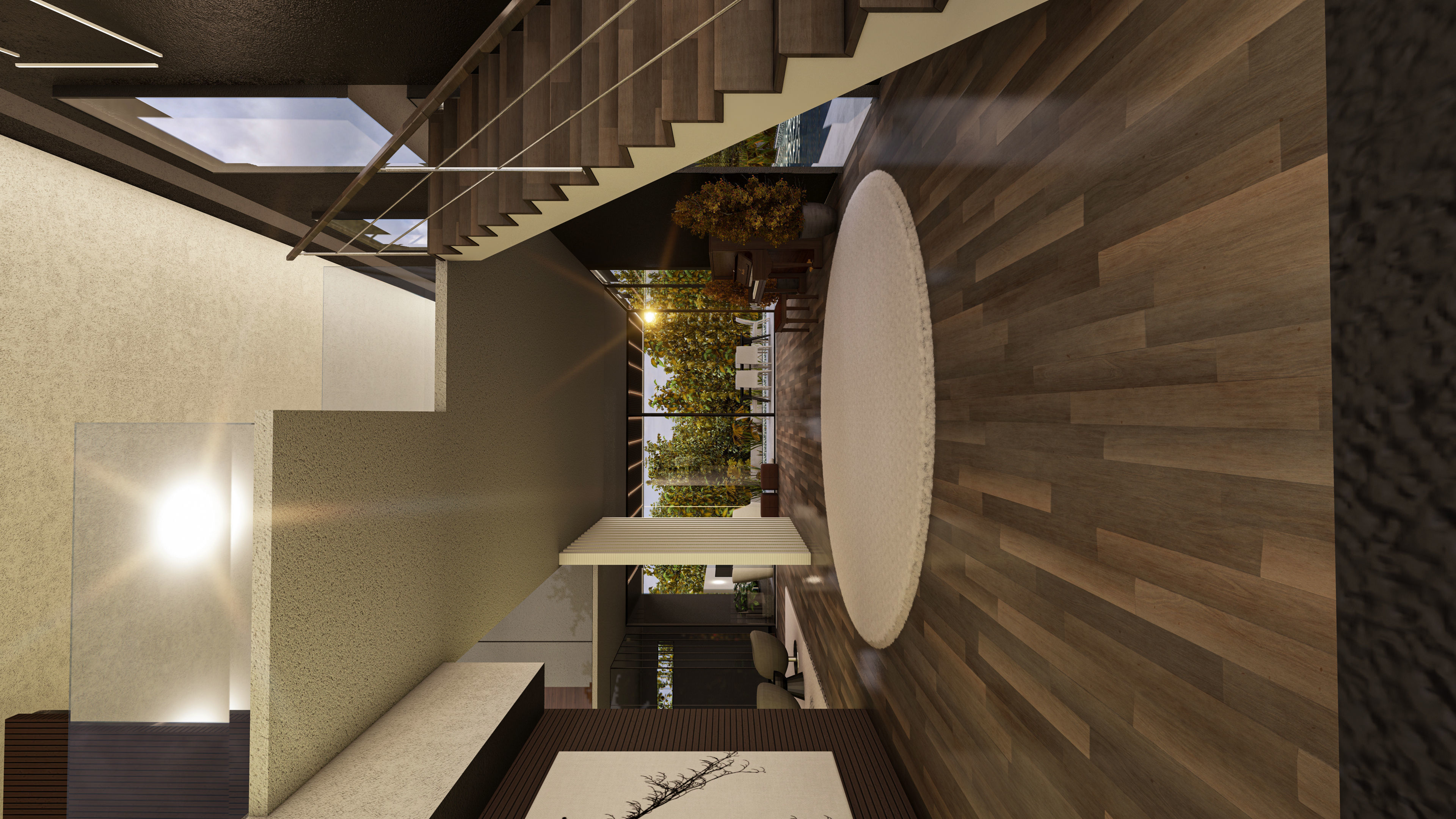 Luxury Villa 3D Model Modern Design with Interior Exterior Low-poly 3D model_24