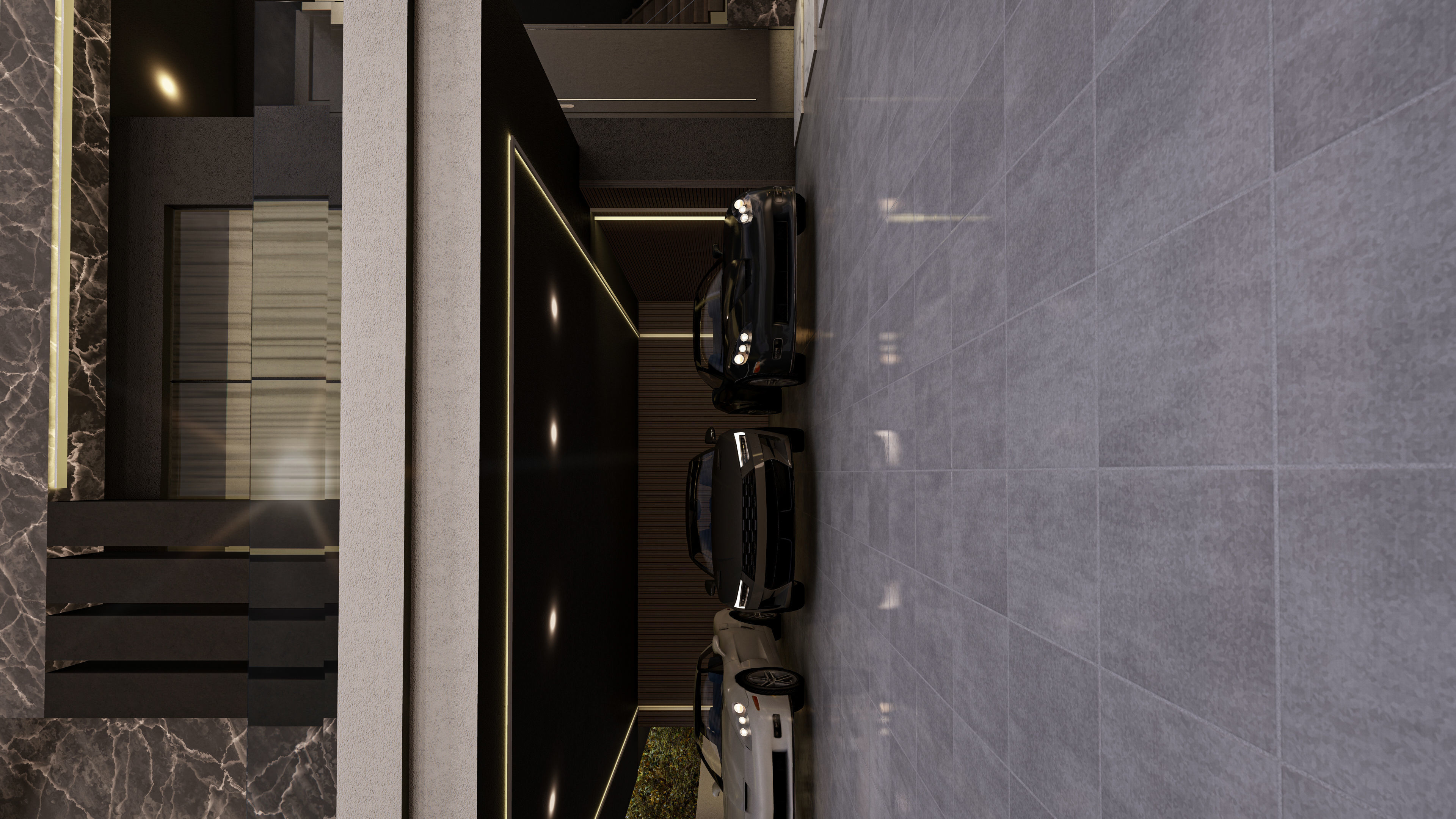 Luxury Villa 3D Model Modern Design with Interior Exterior Low-poly 3D model_11