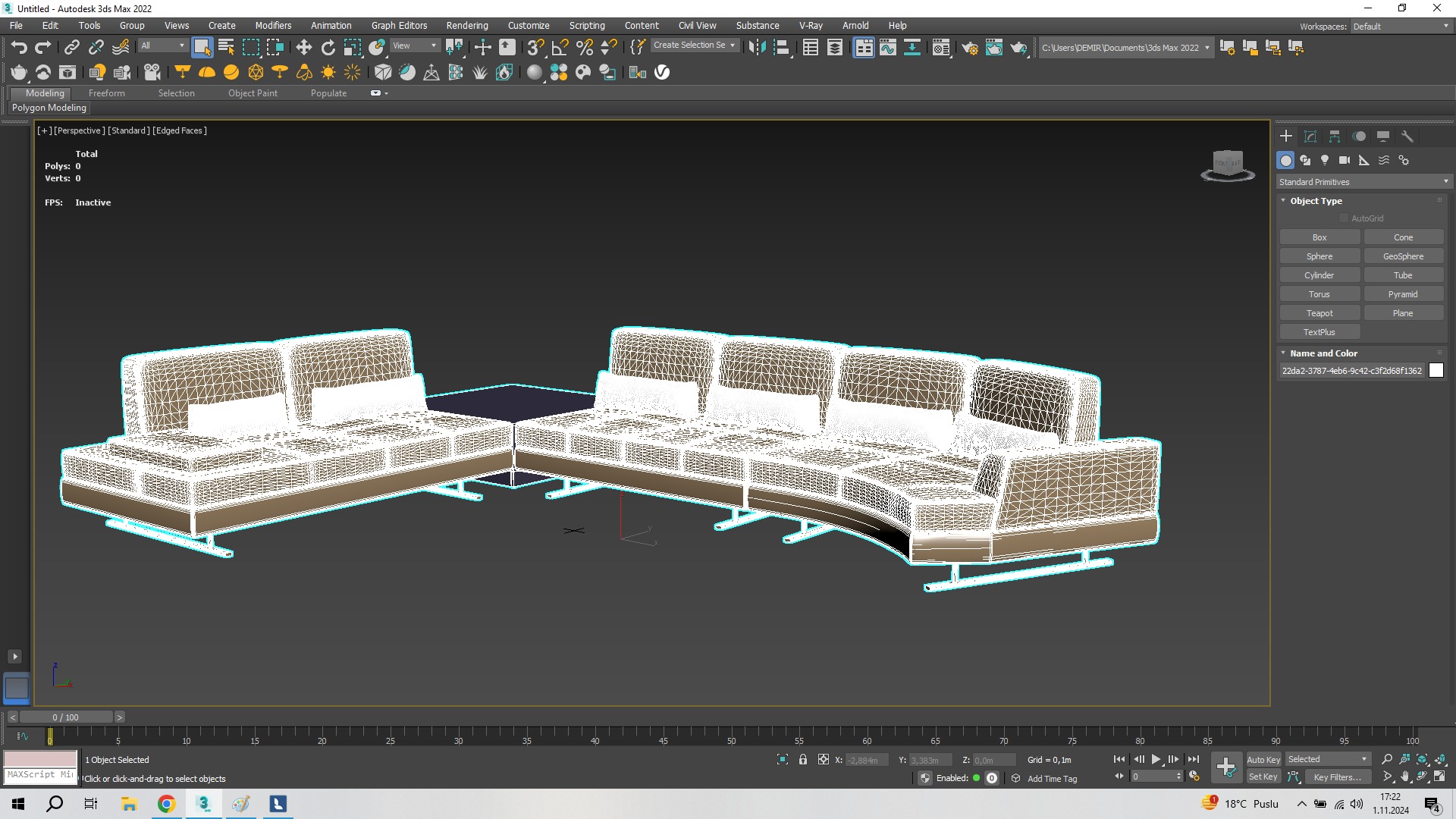 Luxury Villa 3D Model Modern Design with Interior Exterior Low-poly 3D model_38