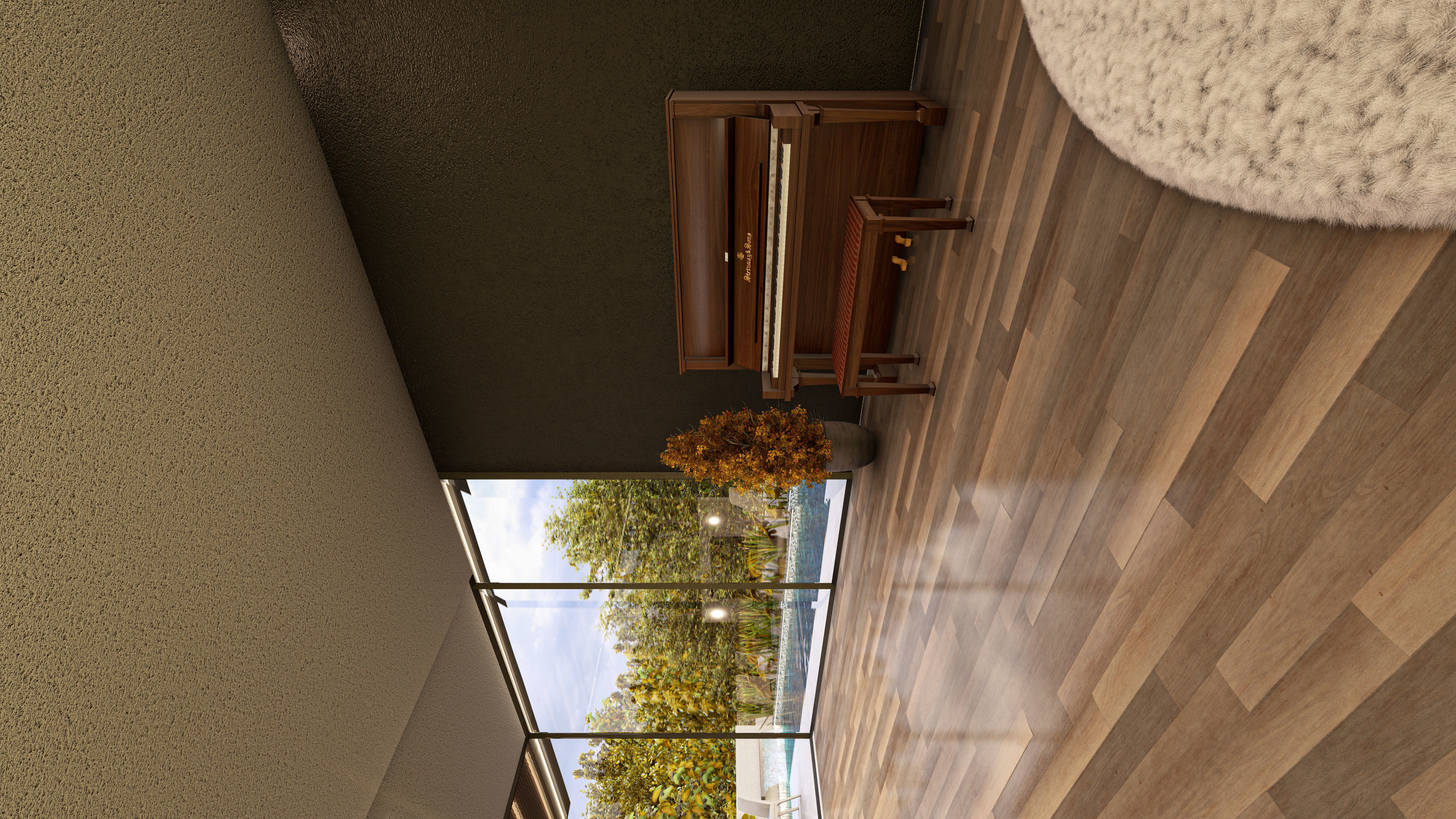 Luxury Villa 3D Model Modern Design with Interior Exterior Low-poly 3D model_20