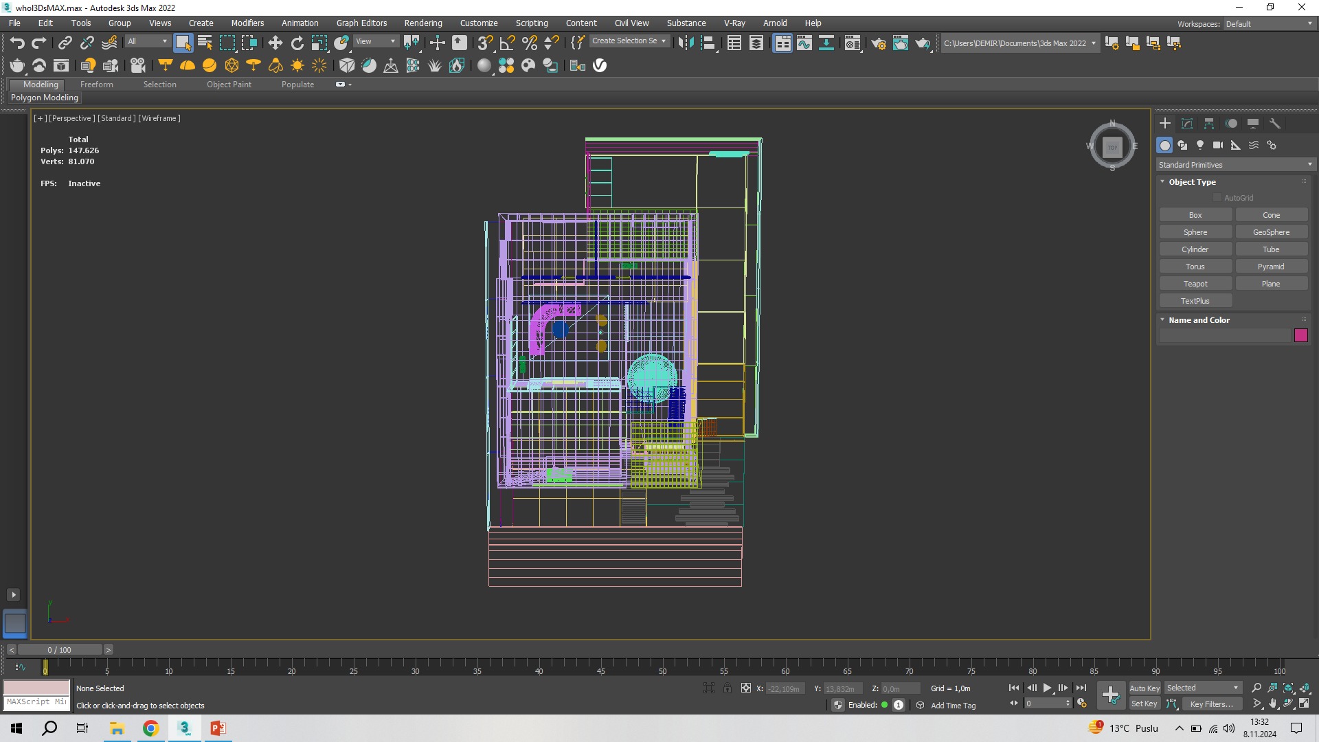Luxury Villa 3D Model Modern Design with Interior Exterior Low-poly 3D model_33