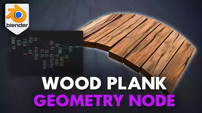 Blender 4 Wood Plank Geometry Node