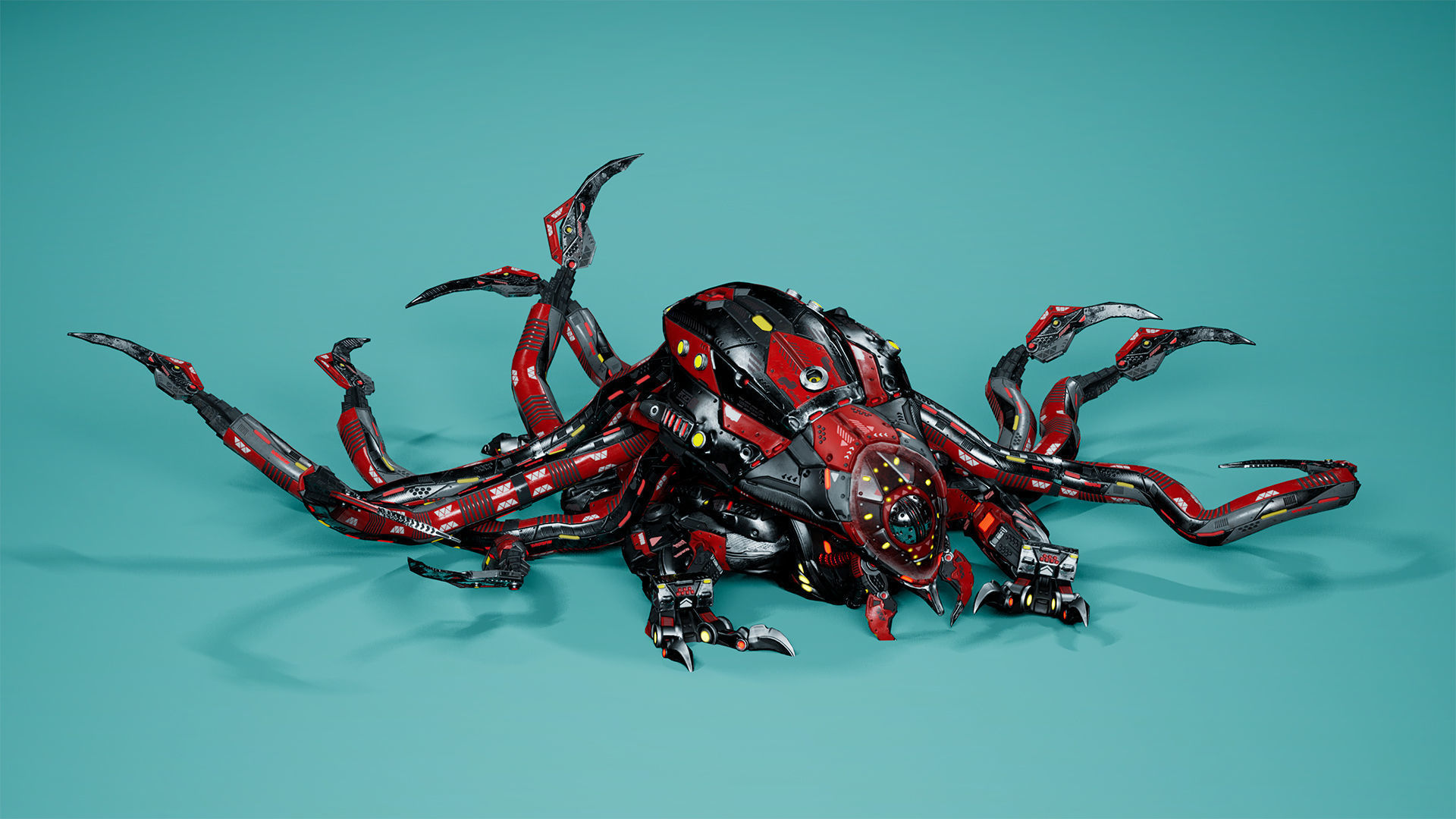 Sci-Fi Monster Hunter Low-poly 3D model_8