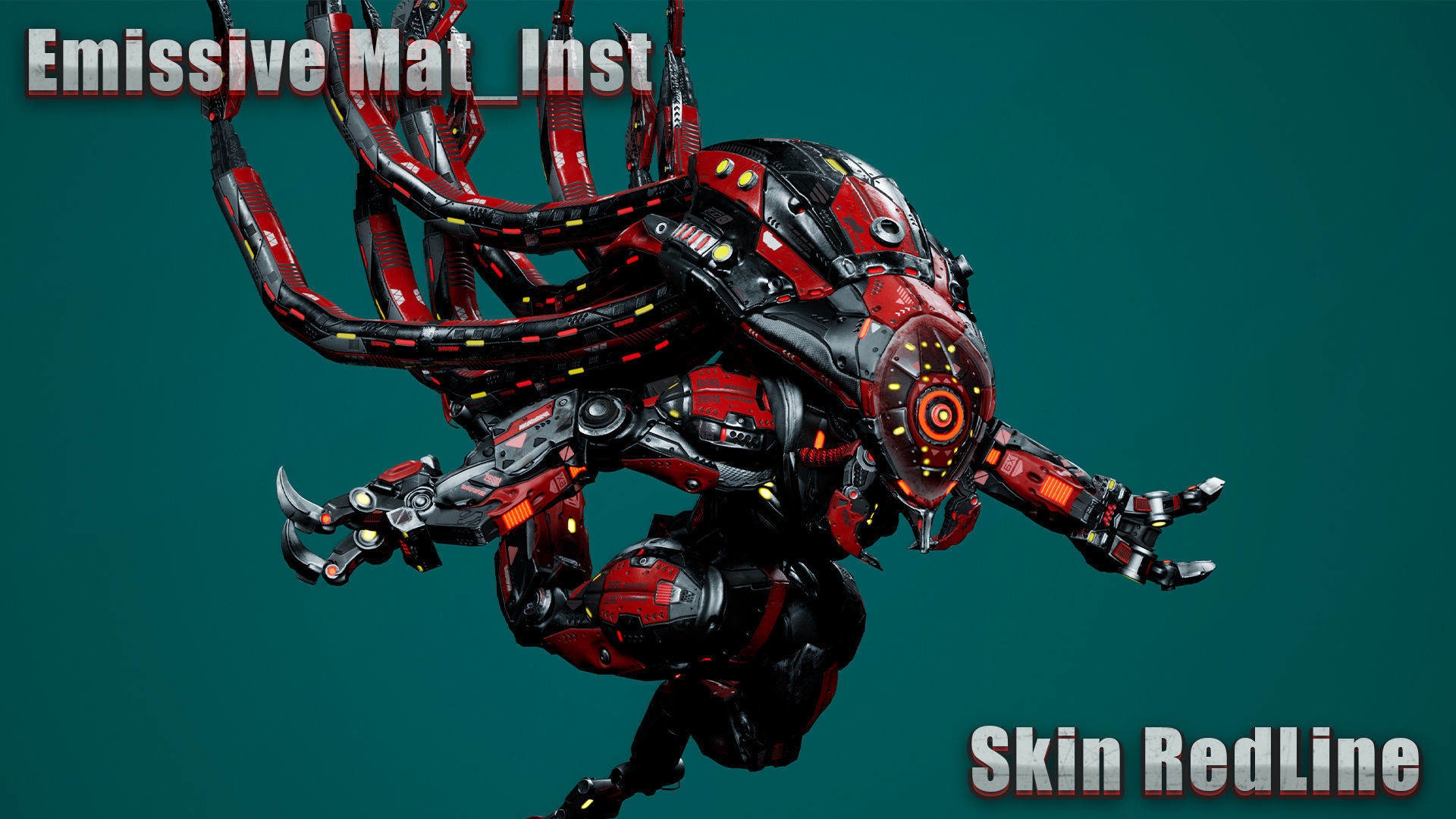 Sci-Fi Monster Hunter Low-poly 3D model_4