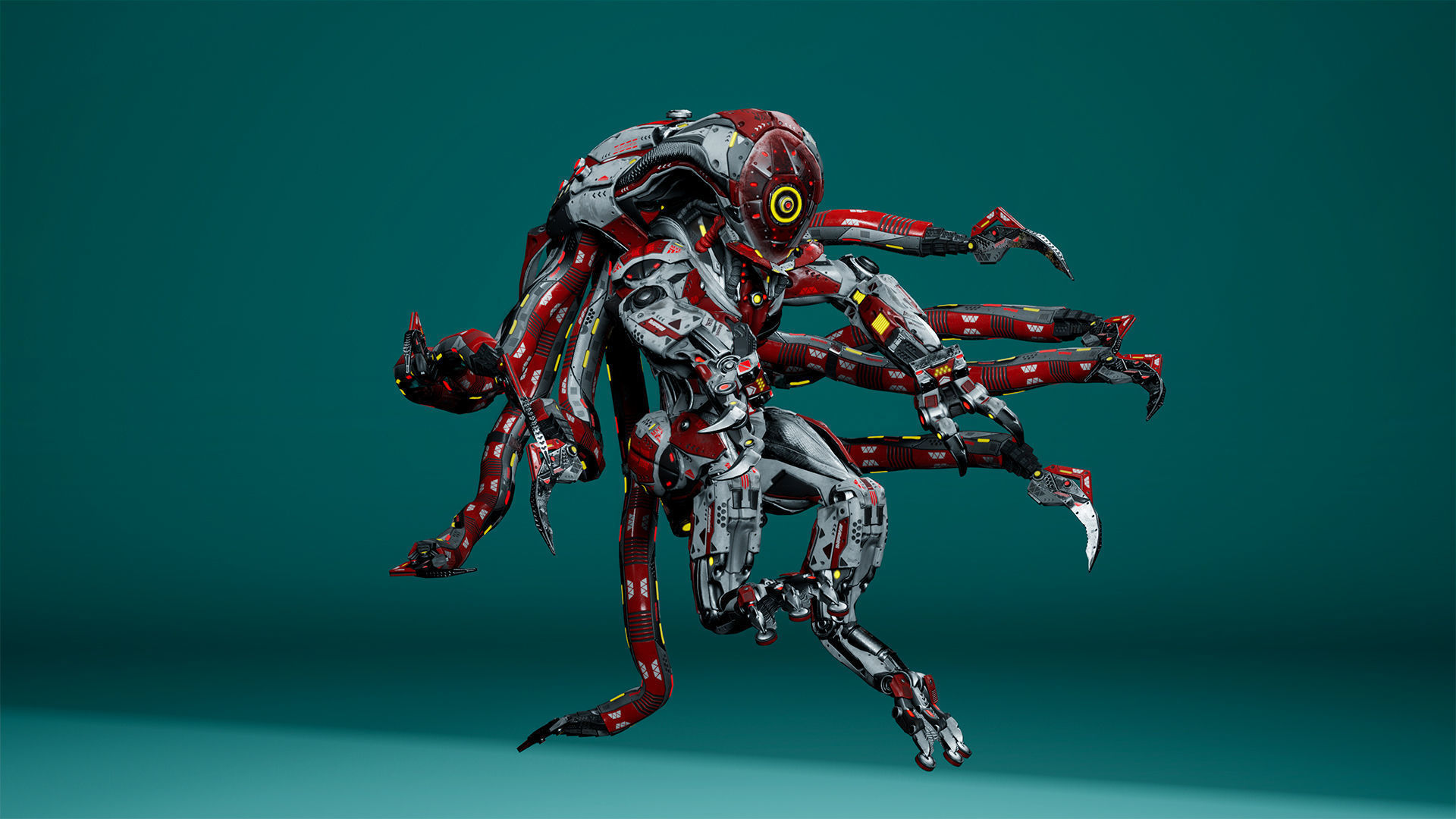 Sci-Fi Monster Hunter Low-poly 3D model_13