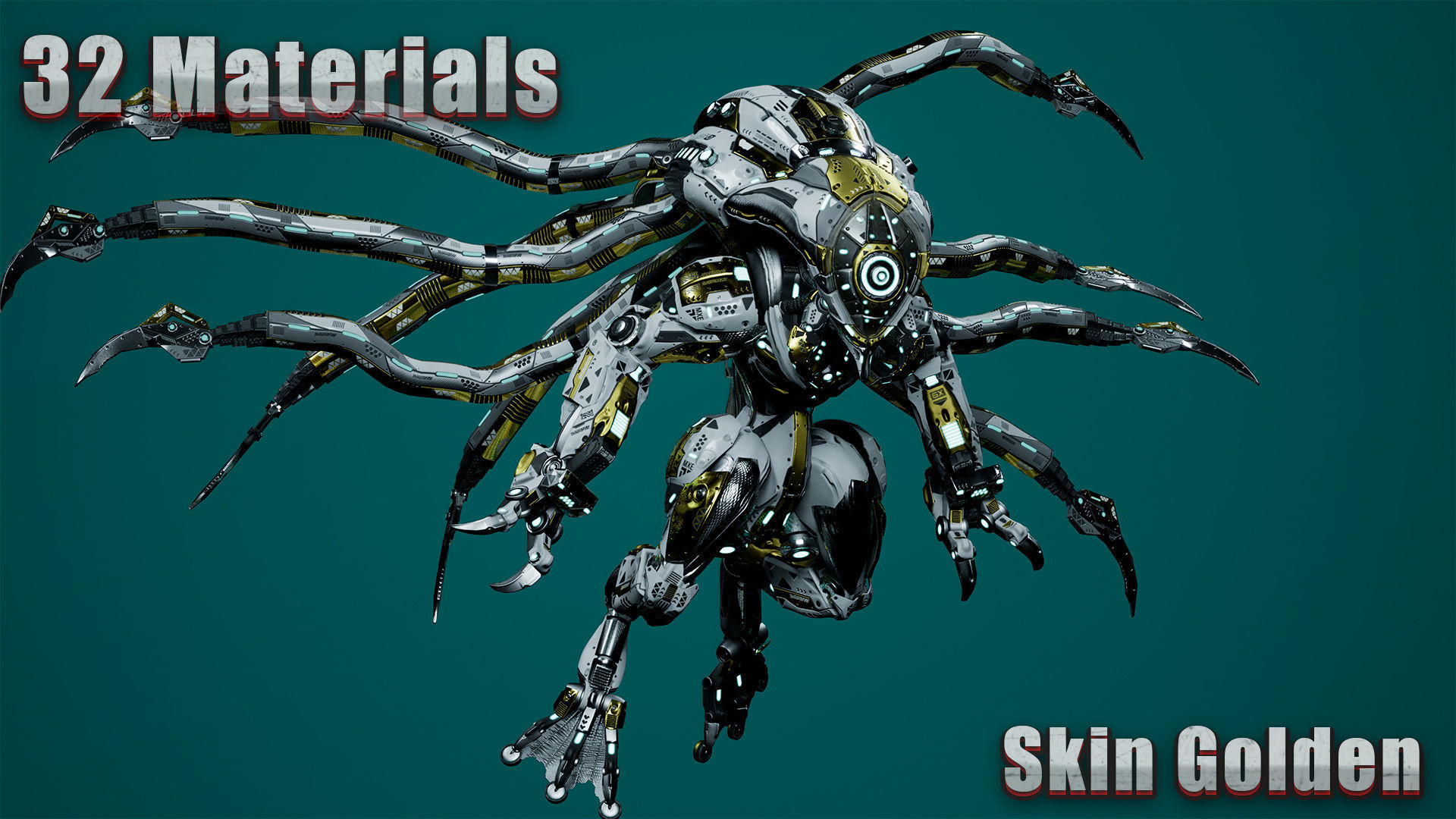 Sci-Fi Monster Hunter Low-poly 3D model_5