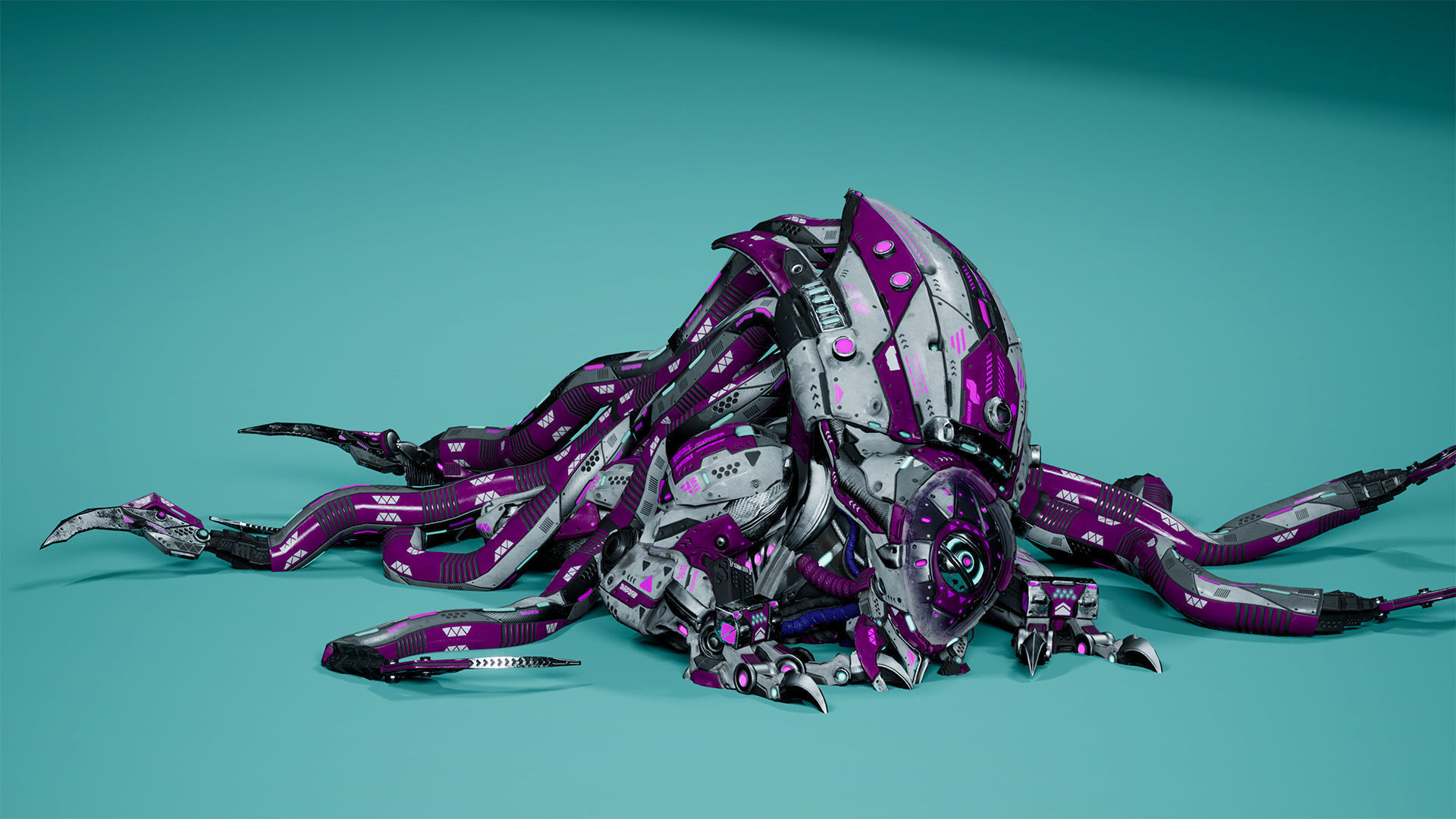 Sci-Fi Monster Hunter Low-poly 3D model_9