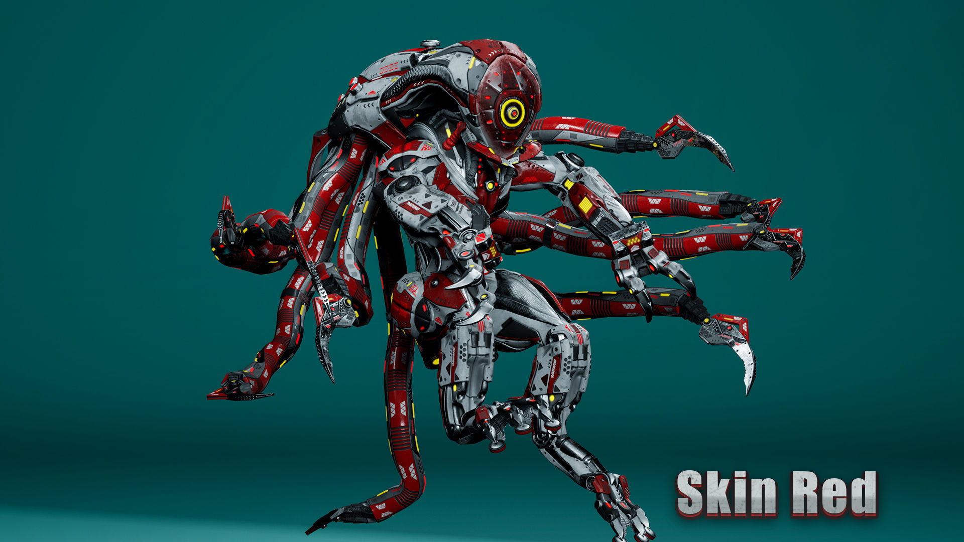 Sci-Fi Monster Hunter Low-poly 3D model_3