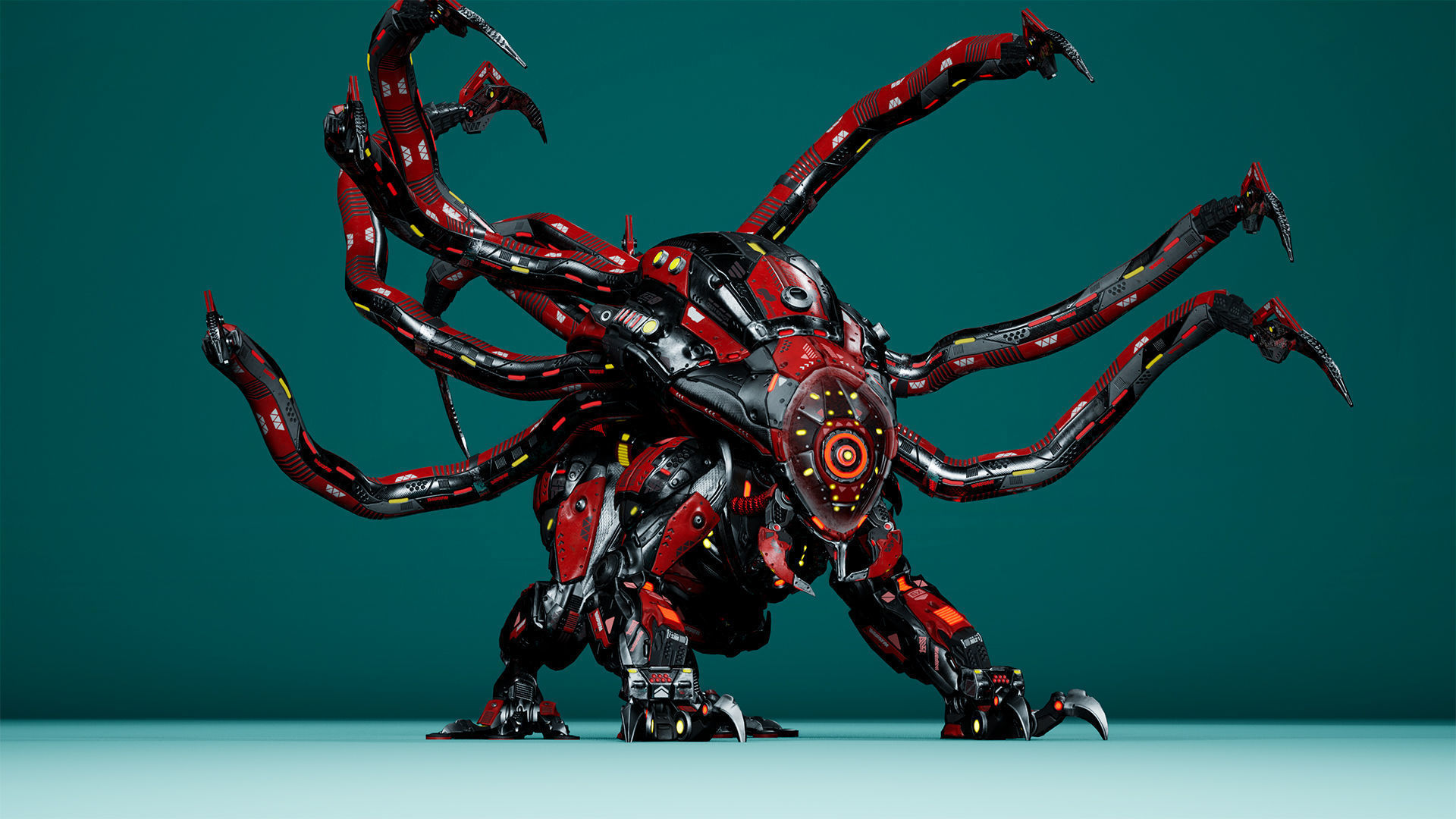 Sci-Fi Monster Hunter Low-poly 3D model_17