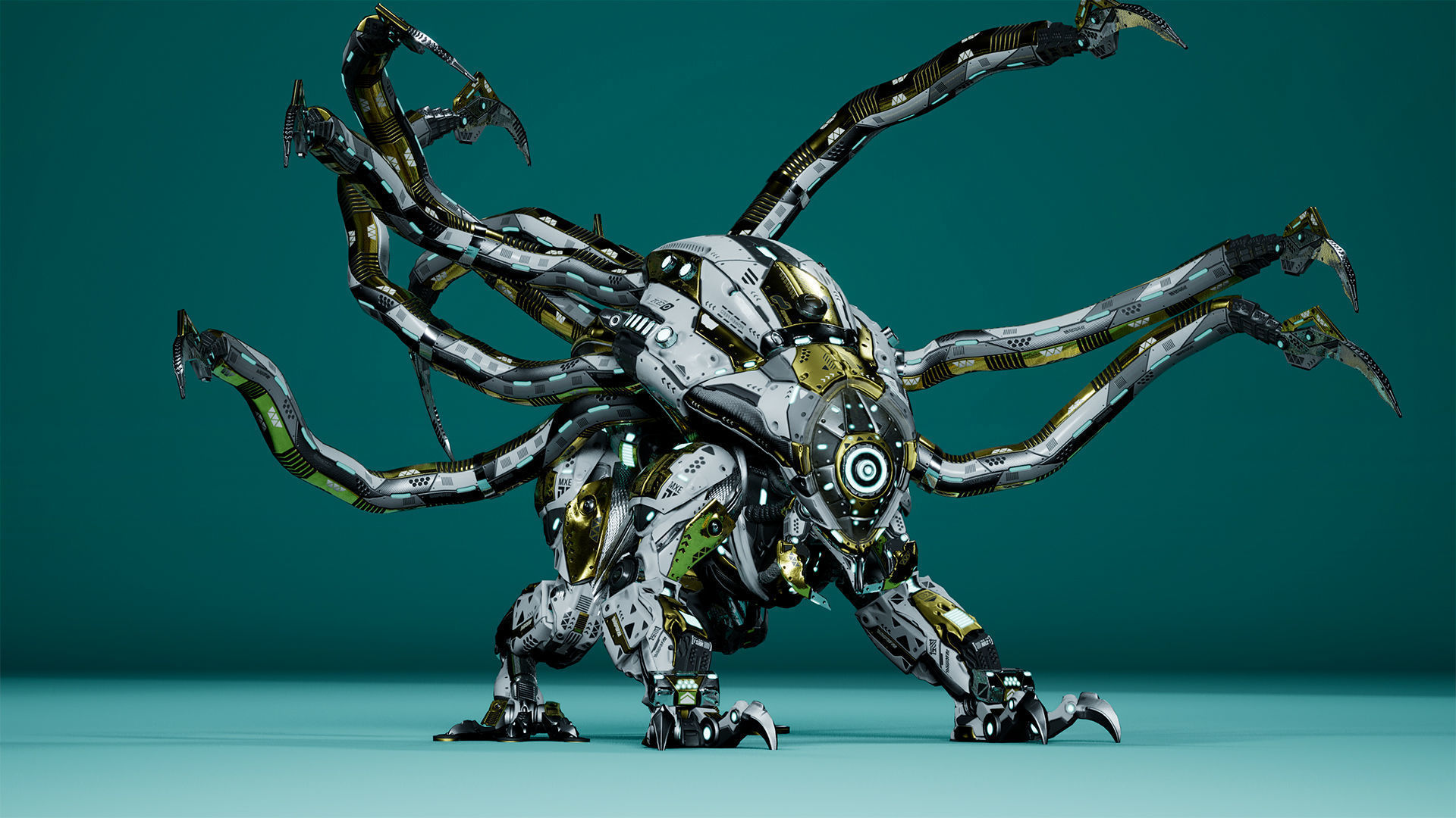 Sci-Fi Monster Hunter Low-poly 3D model_16