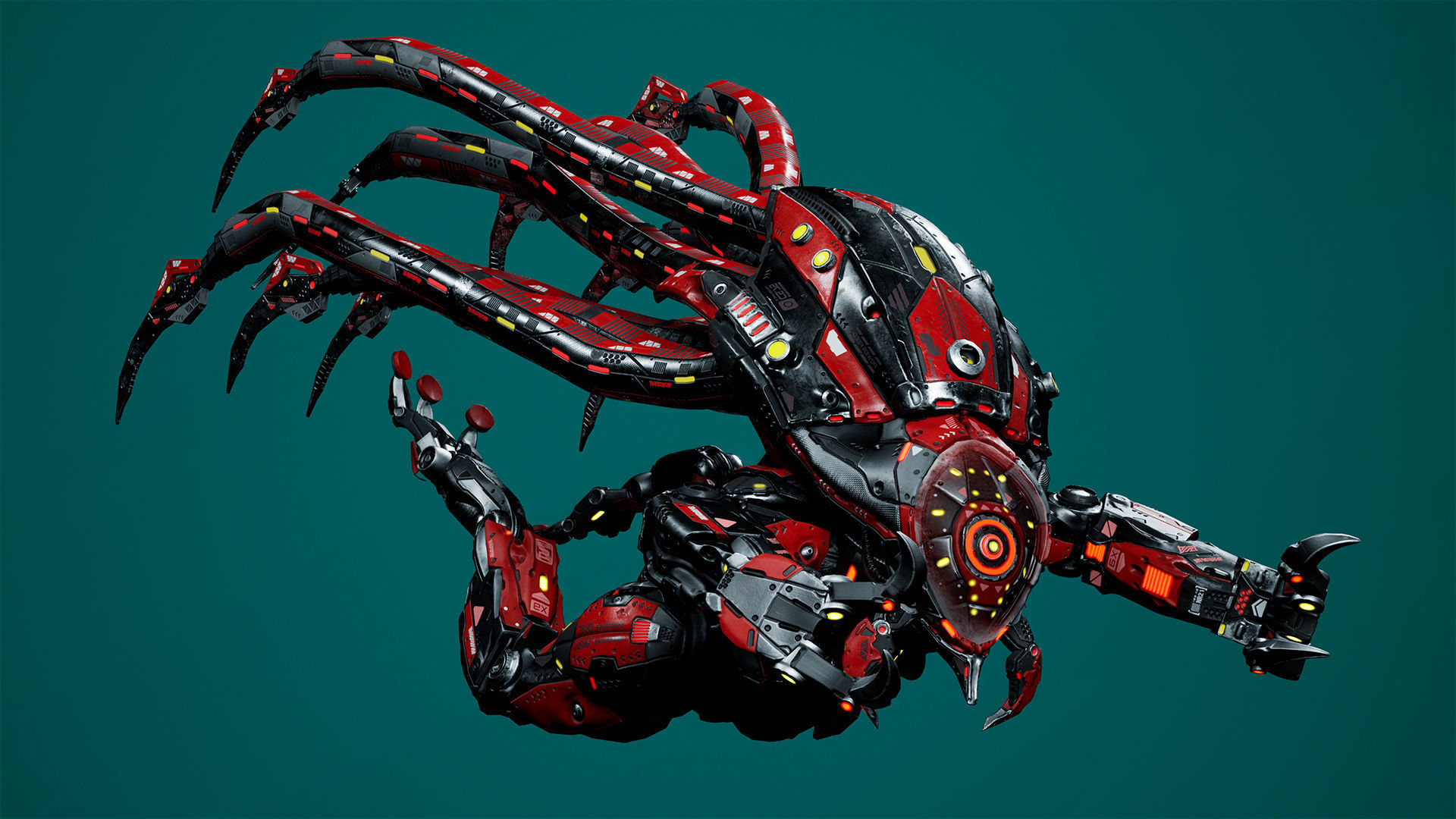 Sci-Fi Monster Hunter Low-poly 3D model_14